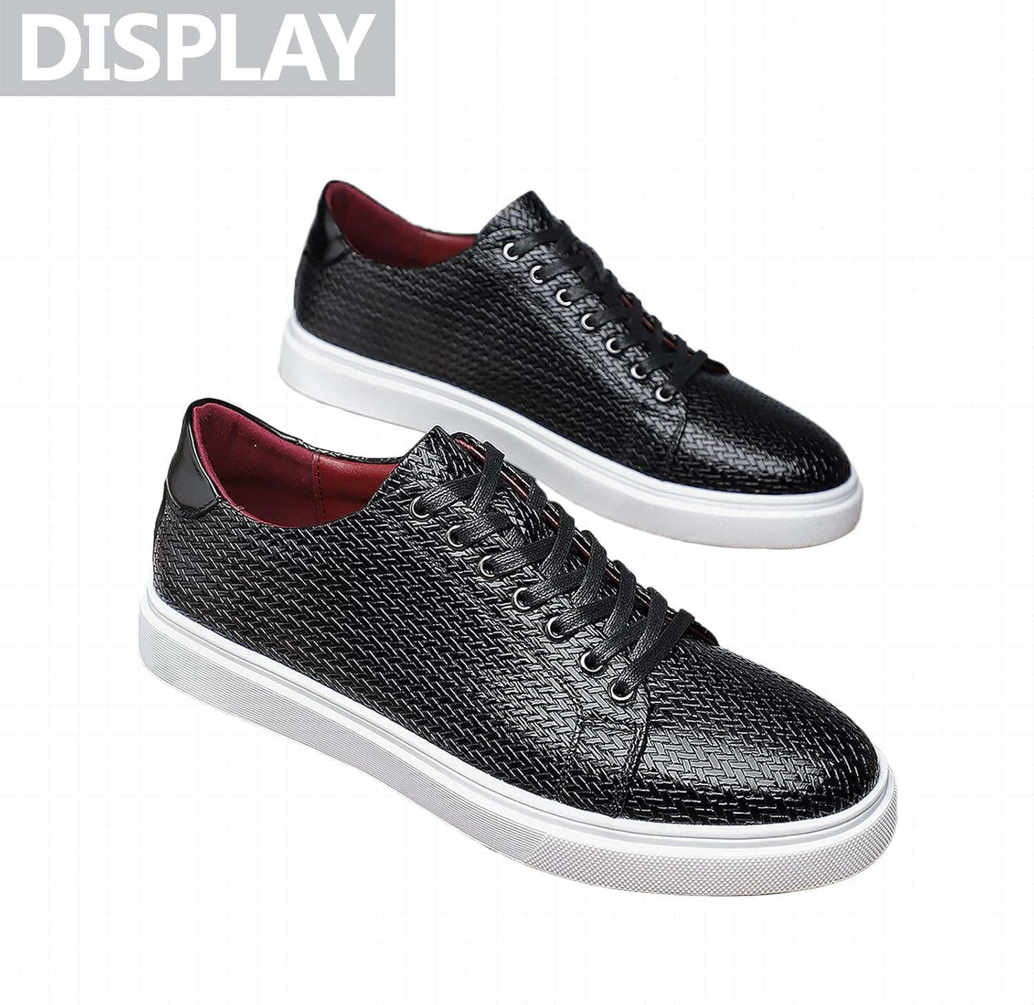 Mans Fashion Comfort Dress Sneakers Retro Leather Classic Round Toe Lace-Up Low Top Waterproof Casual Derby Oxford Walking Shoes for Business Daily Work