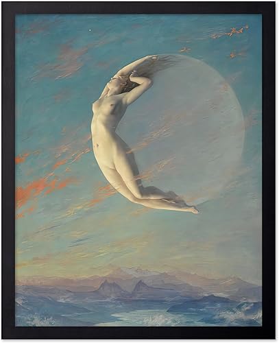 Miniatura 59 de Poster Master Vintage Alcanzando la Luna Póster - Impresión Retro de Luna Creciente - Arte Celestial de Pared - Regalo para Hombres y Mujeres -