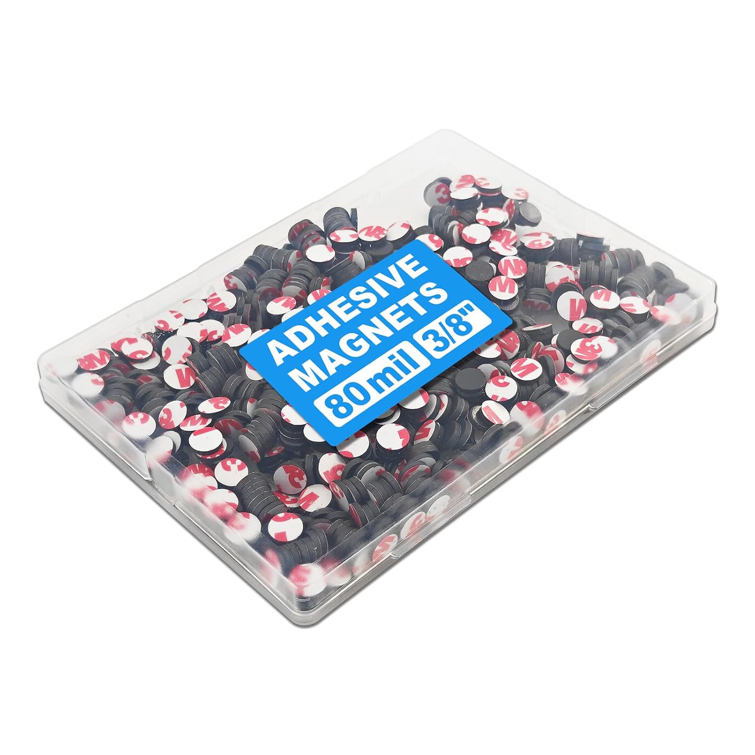 Ultra Tiny 3/8" Magnetic Dots with Adheisve Backing,Box-Packed,Must Haves for Small Parts of Arts and Mini Crafts,Magnetic Circles,Sticky Dot Magnets for Craftman,864 Pieces