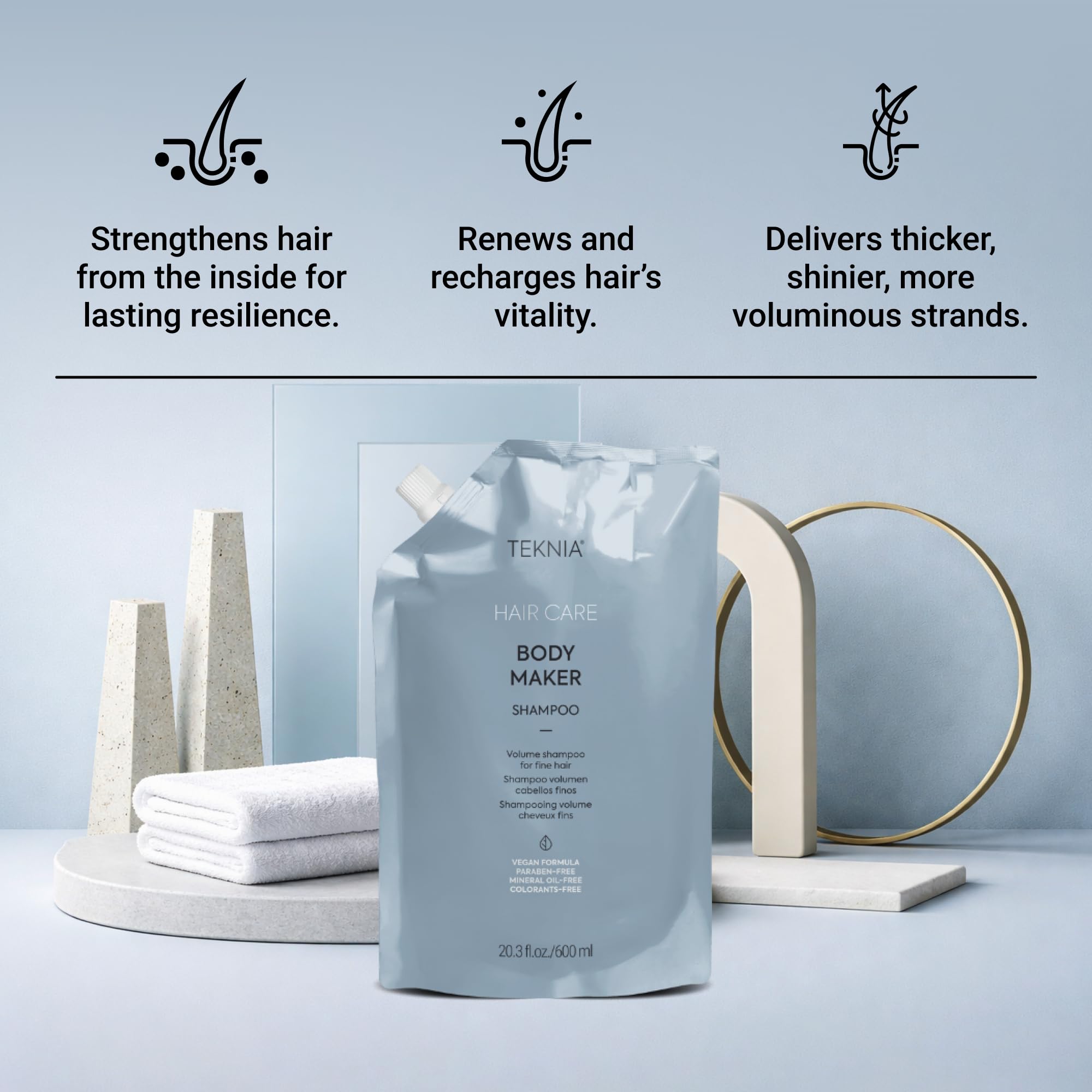 Lakmé Teknia Hair Care Body Maker szampon 600 ml