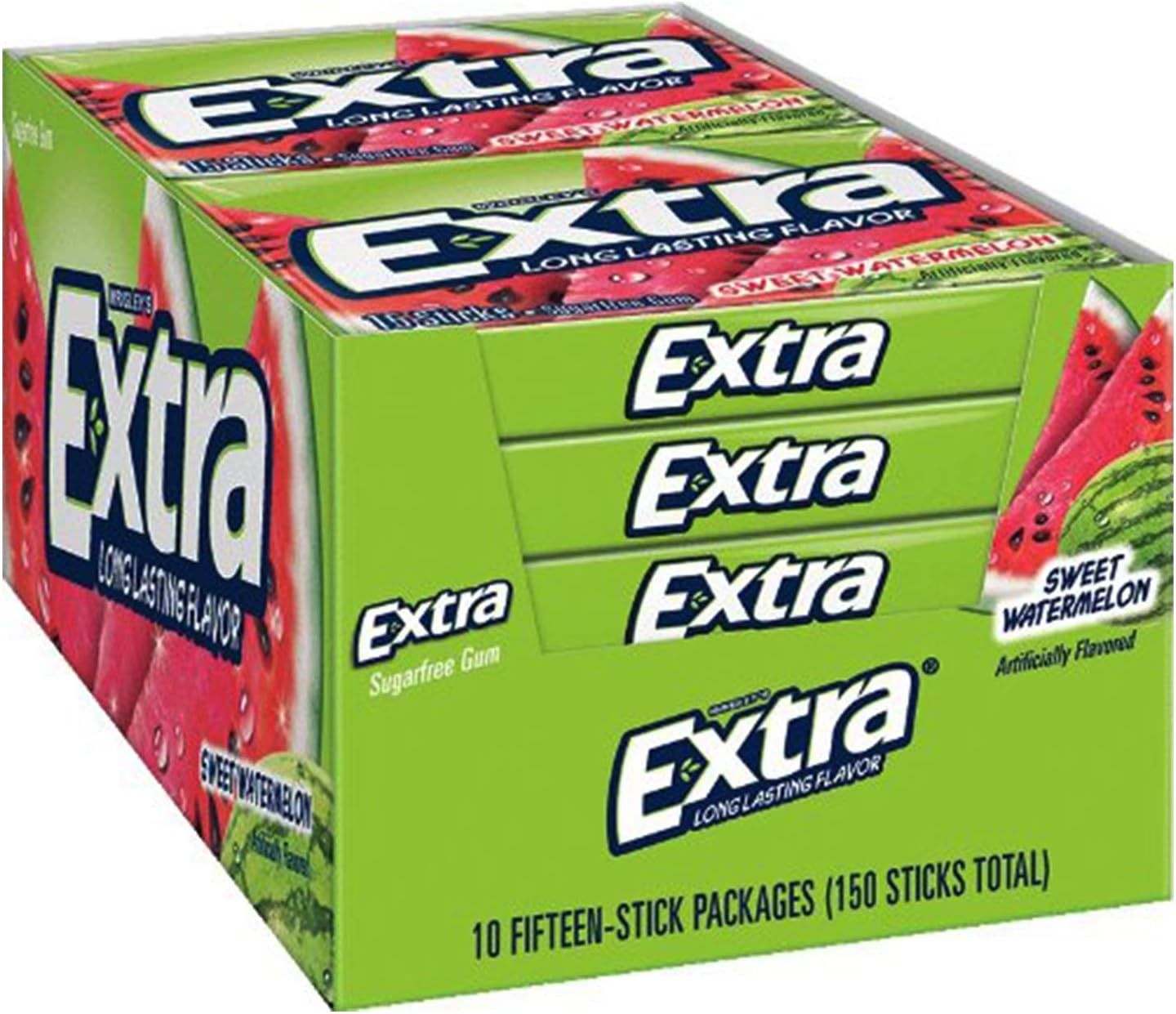 Wrigley's Extra Long Lasting Flavour Sweet Watermelon, 400 g