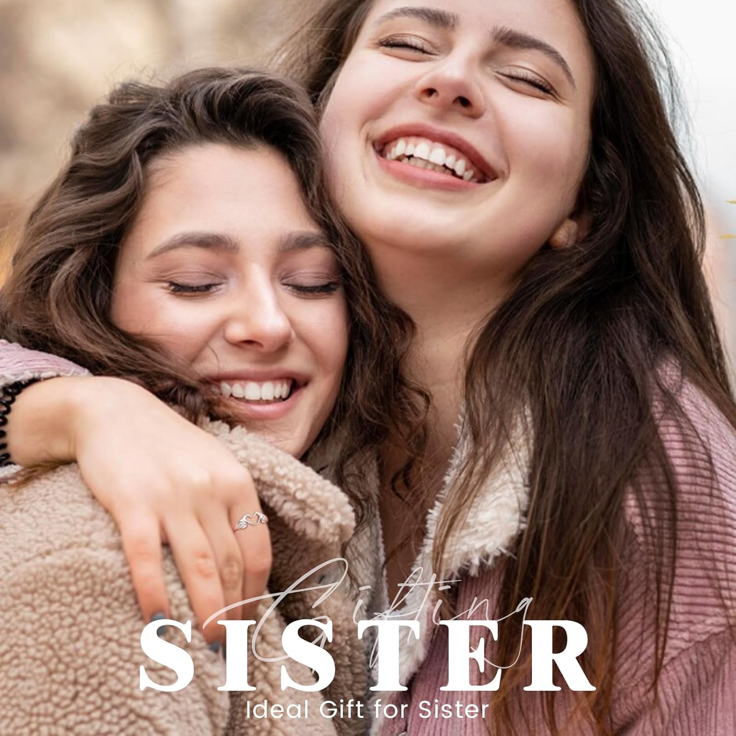 925 Sterling Silver Heart Claddagh Rings for Women Teens Girls, Adjustable White Gold Plated Ring Friendship Promise Love Heart Jewelry Rings Mothers Day Valentines Holiday Gifts for Women Friends - Image 6