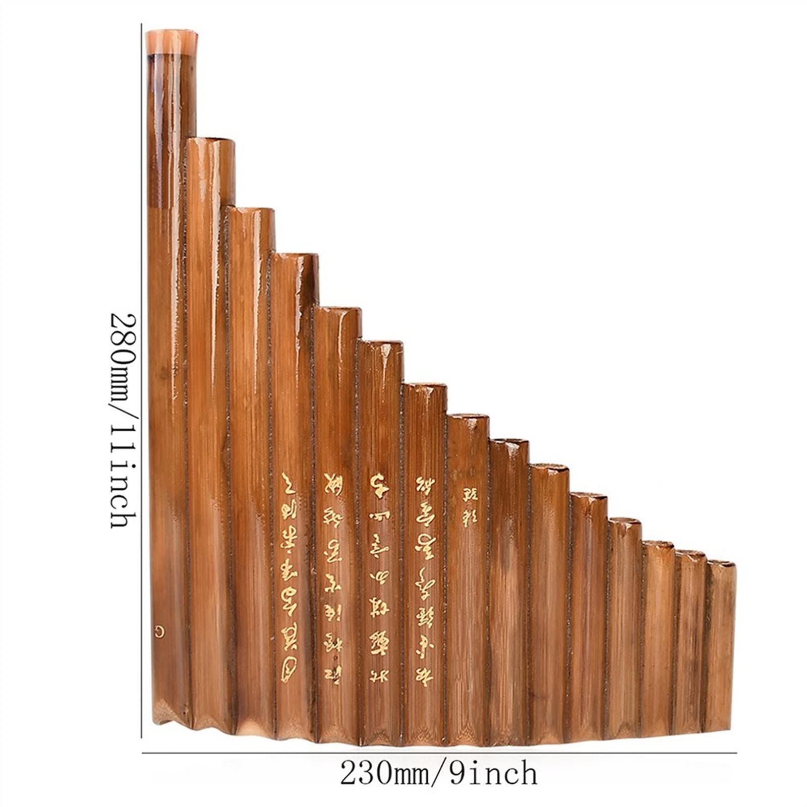 Zampoñas 15 Pipe G Key Pan Flauta Panpipes De Bambú Instrumento De Viento De Madera Tradicional Chino