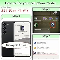 Vista 3 de SUANPOT para Samsung Galaxy S23 +/ Plus Funda tipo cartera con bloqueo RFID, soporte para tarjetas de crédito, funda protectora de libro tipo flip