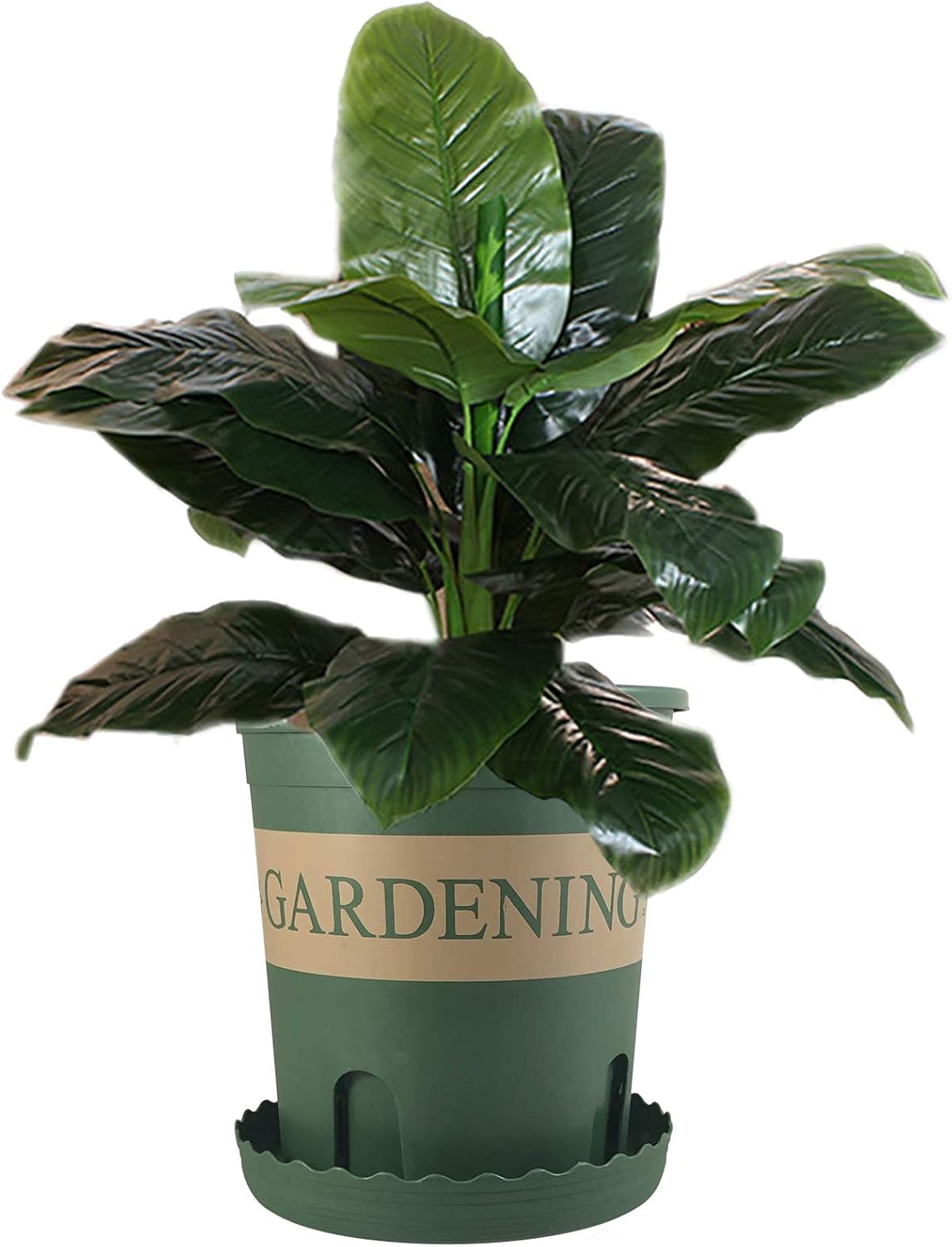 Green Plastic Pot Vegetable Flower Fruit Nursery Plant w/Root Control for Nursery Planter Flower Indoor Outdoor (10, 5Gallon)