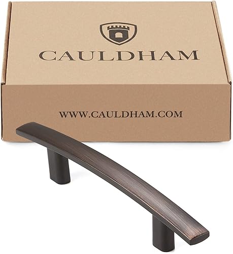 Miniatura 4 de Paquete de 10 tiradores sólidos para arco de gabinete de cocina (centros de agujeros de 3 pulgadas), herrajes modernos curvos para cajónpuerta,