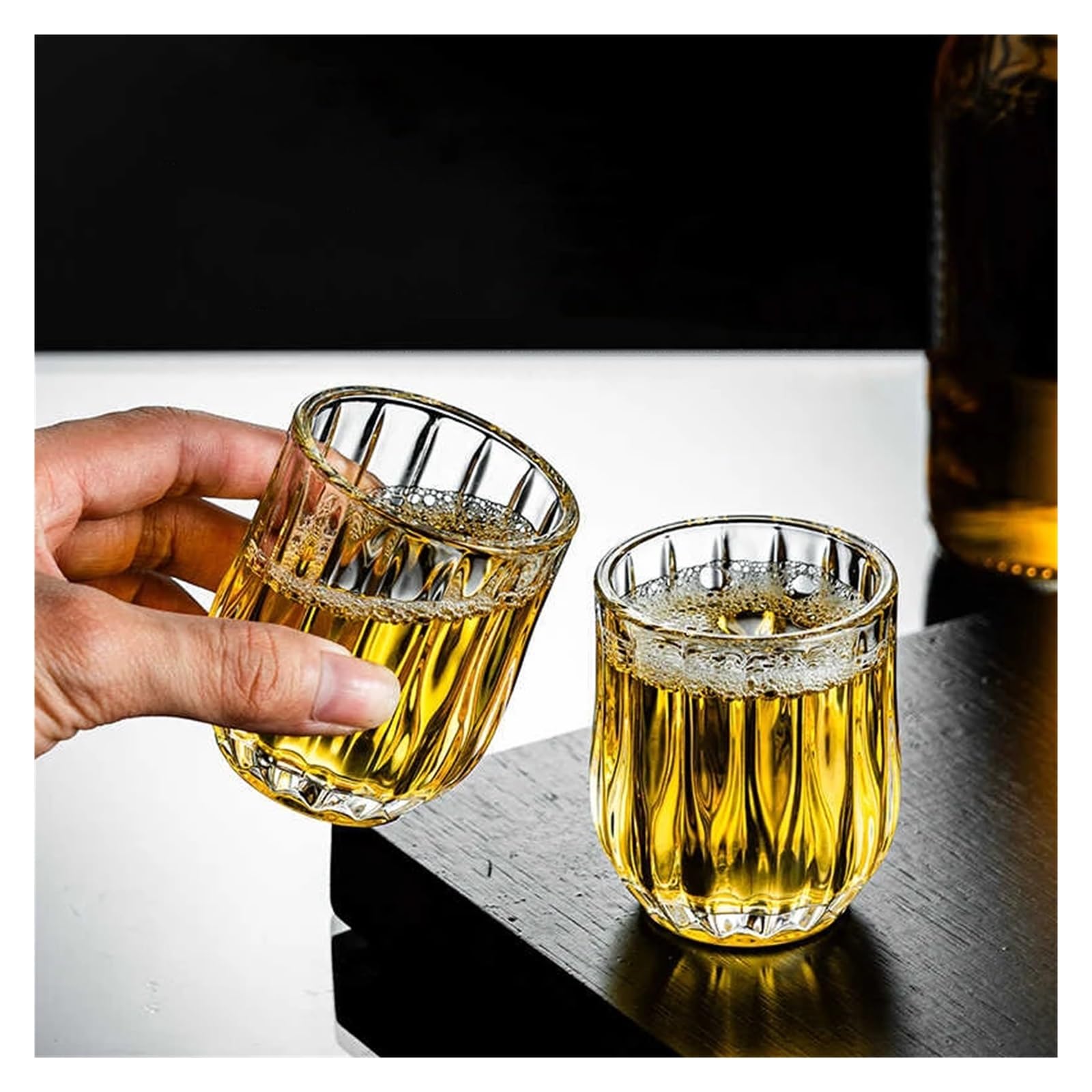 Kristallgläser 80 ml/85 ml Kleines Weinglas, klassisches Whiskyglas, transparentes Cocktailglas, Haushaltsweinbecher, Trinkgläser(80ml)