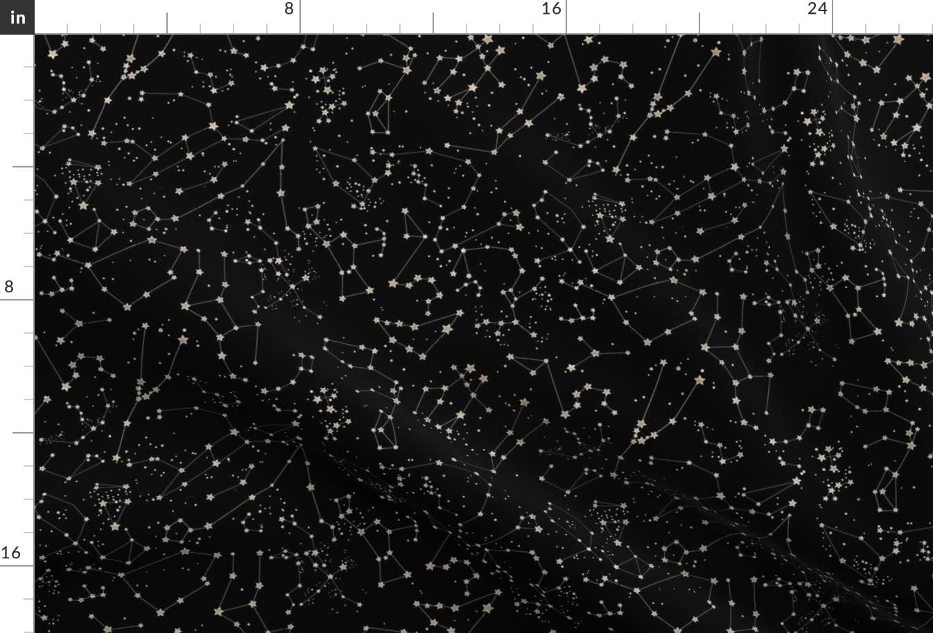 Spoonflower Fabric - Constellations Black Background White Stars Space Night Time Printed on Upholstery Velvet Fabric Fat Quarter - Upholstery Home Decor Bottomweight Apparel