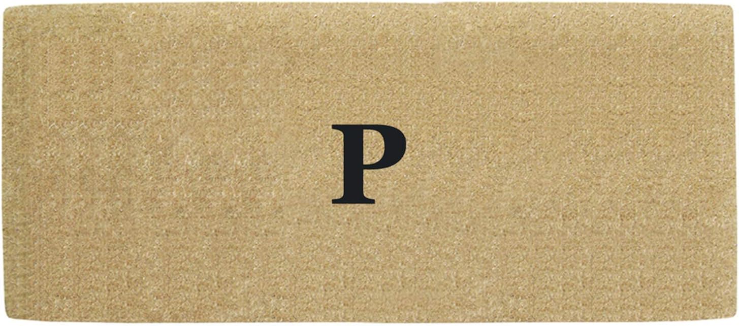 Heavy Duty 36" x 72" Coco Mat No Border, Monogrammed P
