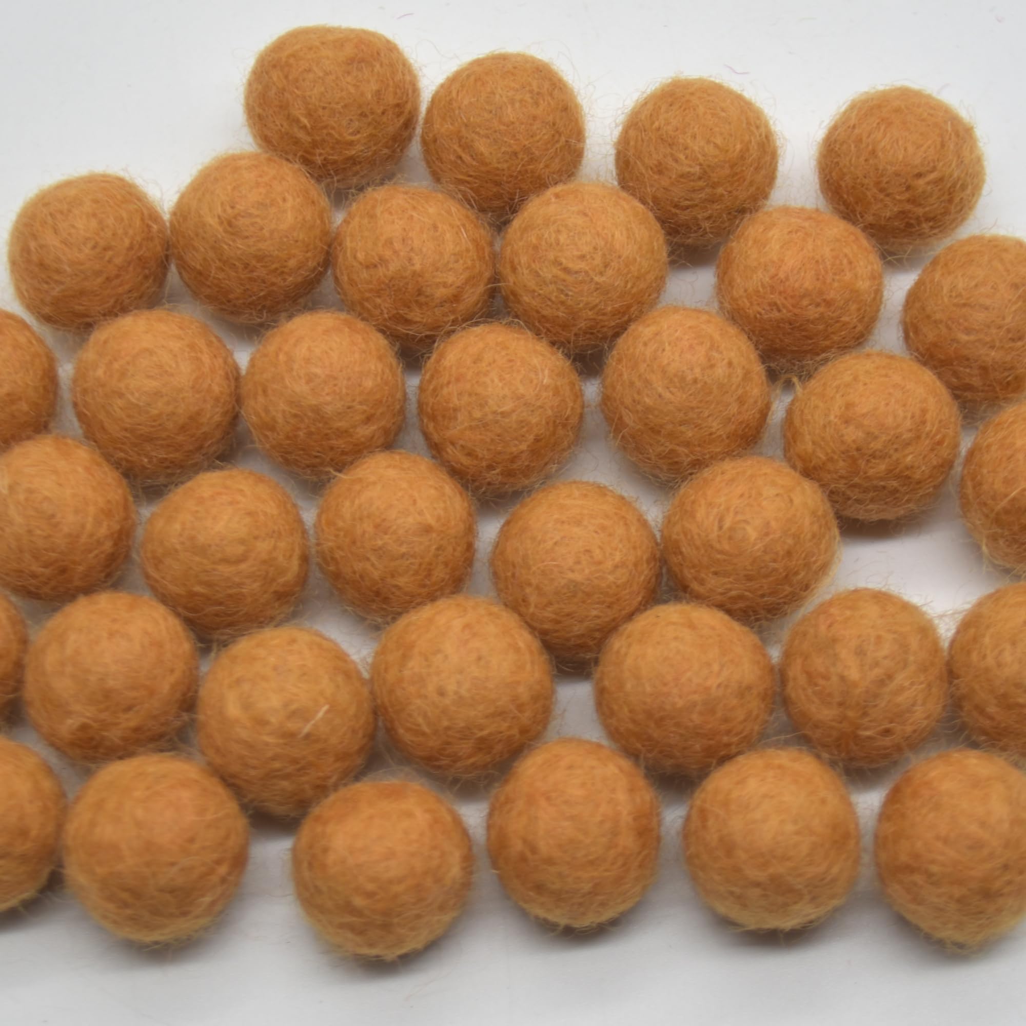 Oriental Direct based in West Yorkshire 100% Wool Felt Balls - 1.5cm - 25 Felt Balls - Persian Orange