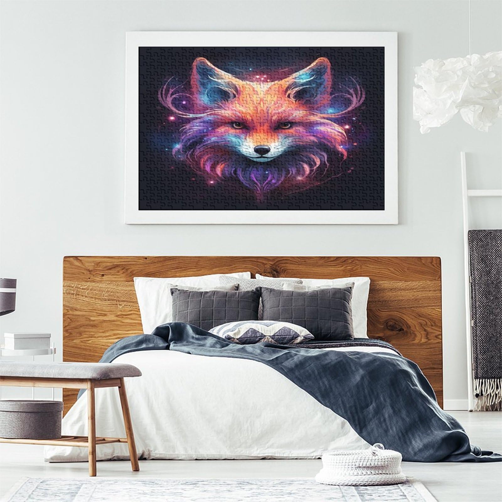 Fox Jigsaw Puzzle Puzzle 1000 sztuk do dekoracji domu gra edukacyjna dla domu i dorosłych 1000 sztuk puzzle wyzwanie zabawka 1000 sztuk 1000 sztuk (75 x 50 cm)
