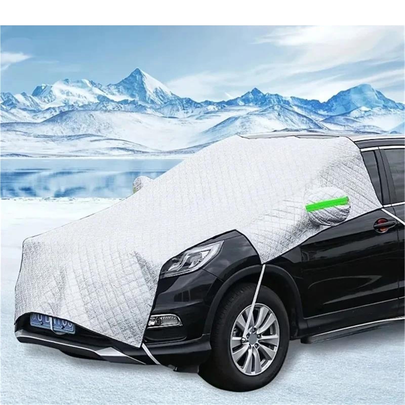 Couverture Pare-Brise Voiture Couverture De Neige Magnétique pour Pare-Brise Avant De Voiture, Pare-Soleil Anti-Gel, Antigel, Vêtements De Voiture avec Aspiration De Neige