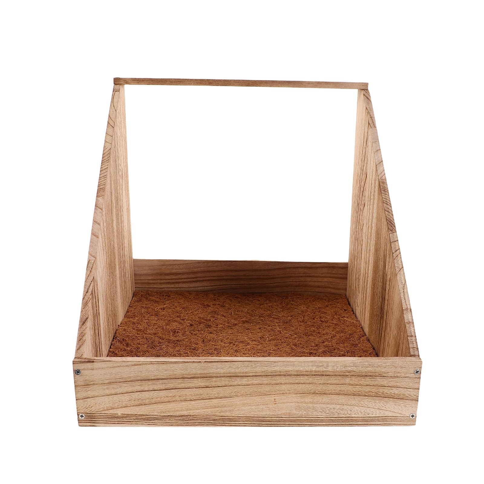 TOYANDONA Jednokomorowa budka lęgowa dla kur - Akcesoria do kurników - Drewniane budki lęgowe - Duży, wytrzymały uchwyt na gniazdo dla kaczek i drobiu 33x34,5x32 cm