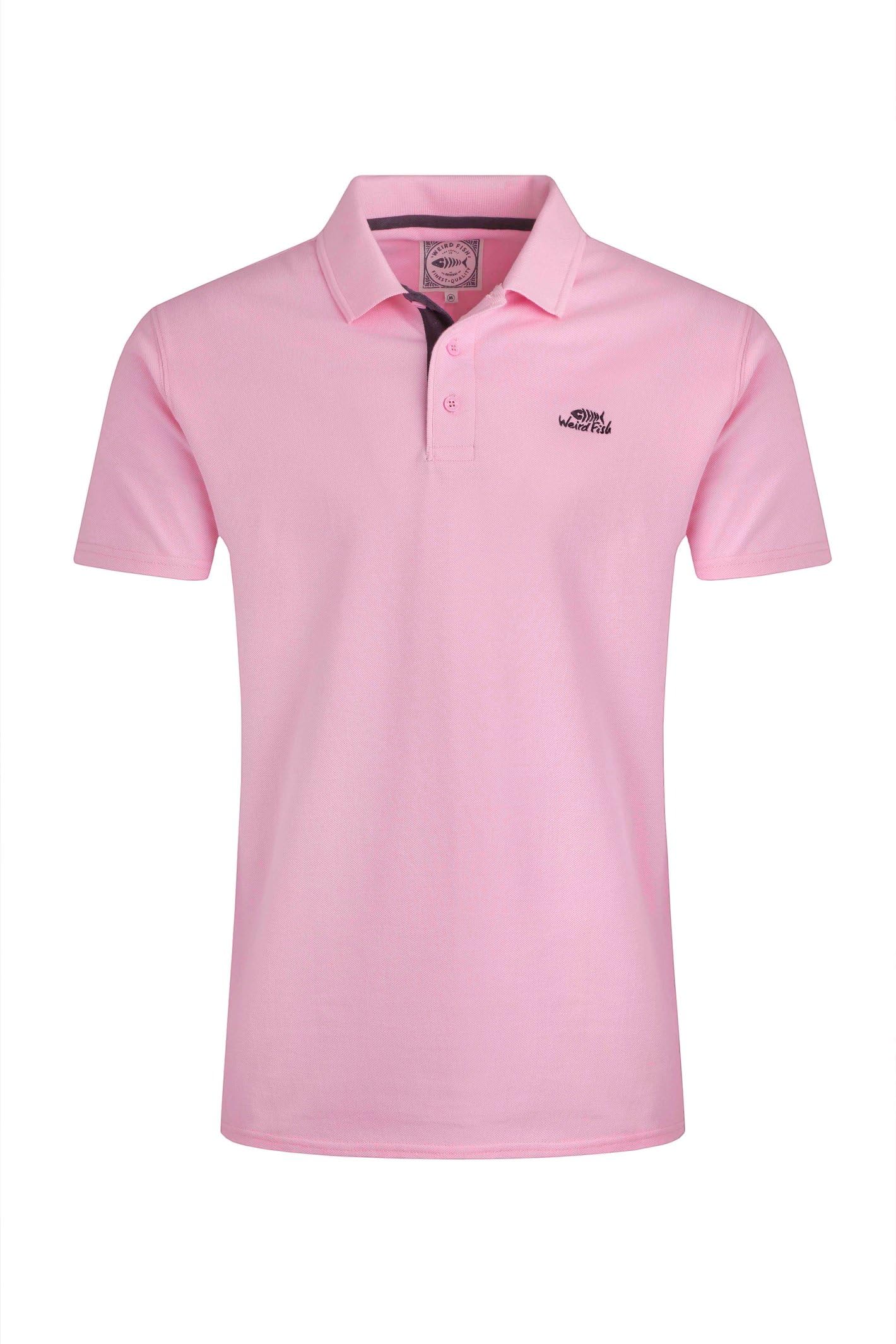 Weird Fish Men's Pink Miles Pique Polo Shirt Size Xl