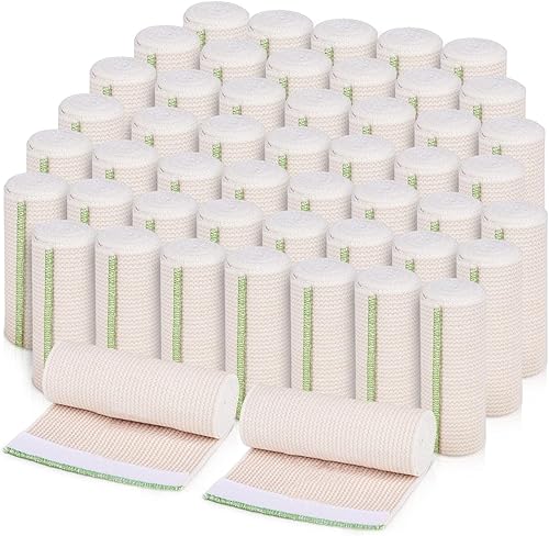 Miniatura 16 de GT Vendaje elástico premium (paquete de 2 unidades de 6 pulgadas) – Sujetadores de velcro en ambos extremos – Rollo de compresión hipoalergénico sin