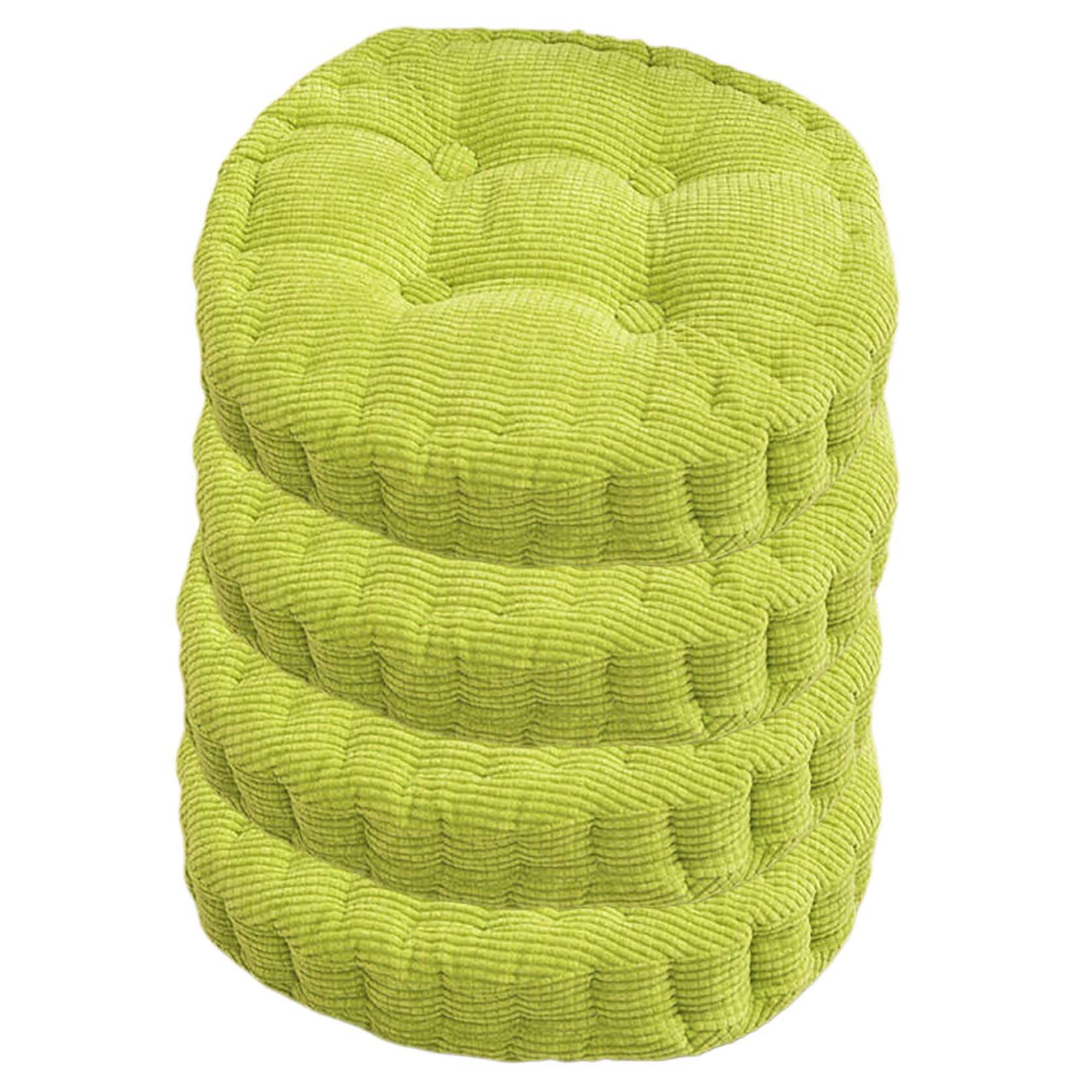 ZXDGsdrdtW 4Set of Round Corn Kernel Seat Cushion，Tatami Mat Cushion Office(Green,40x40cm(4pcs))