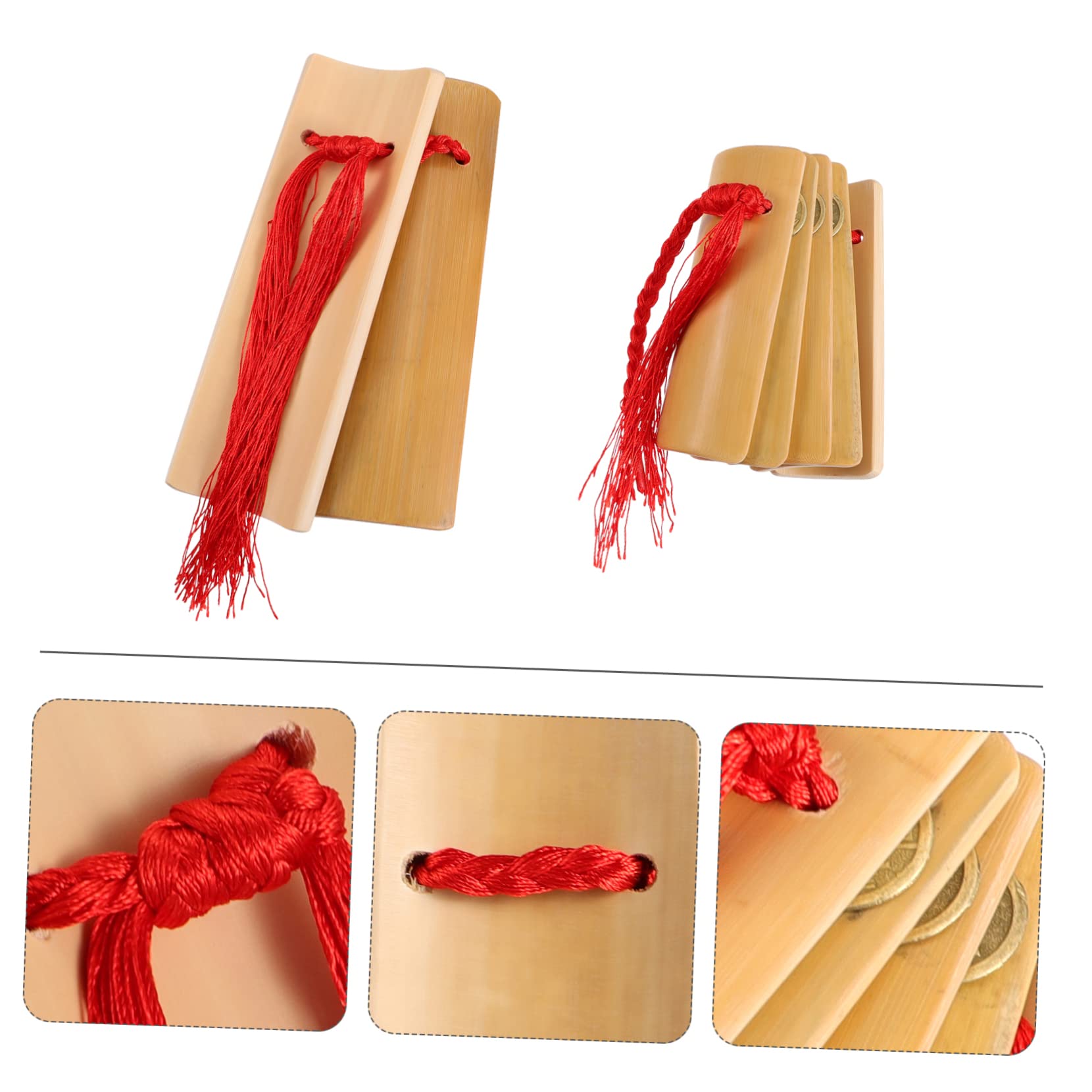 HANABASS Play Percussion Allegro Castanets Chinese Traditional Kuaiban for Adults