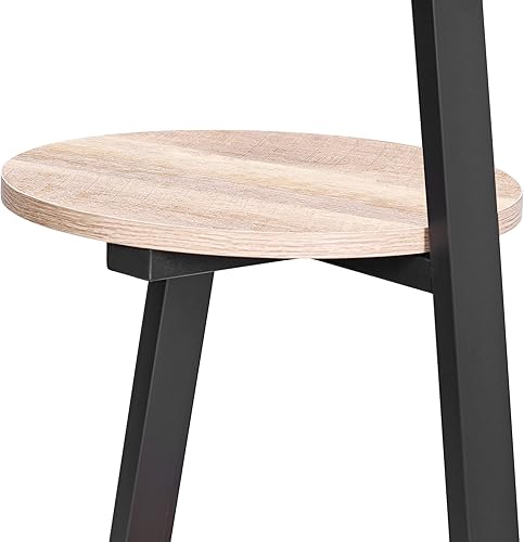 Miniatura 8 de BEWISHOME Mesa auxiliar redonda con marco de metal mesa de noche con estantes de 3 niveles mesa pequeña para sala de estar dormitorio sofá mesa