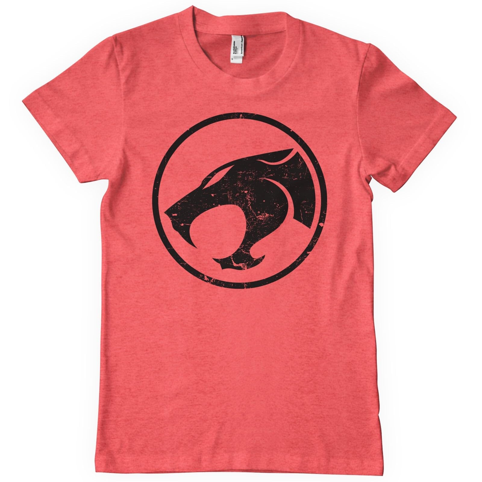 Thundercats Men's Red-Heather Officially Licensed Washed Logo T-Shirt (Red-Heather), XX-Large
