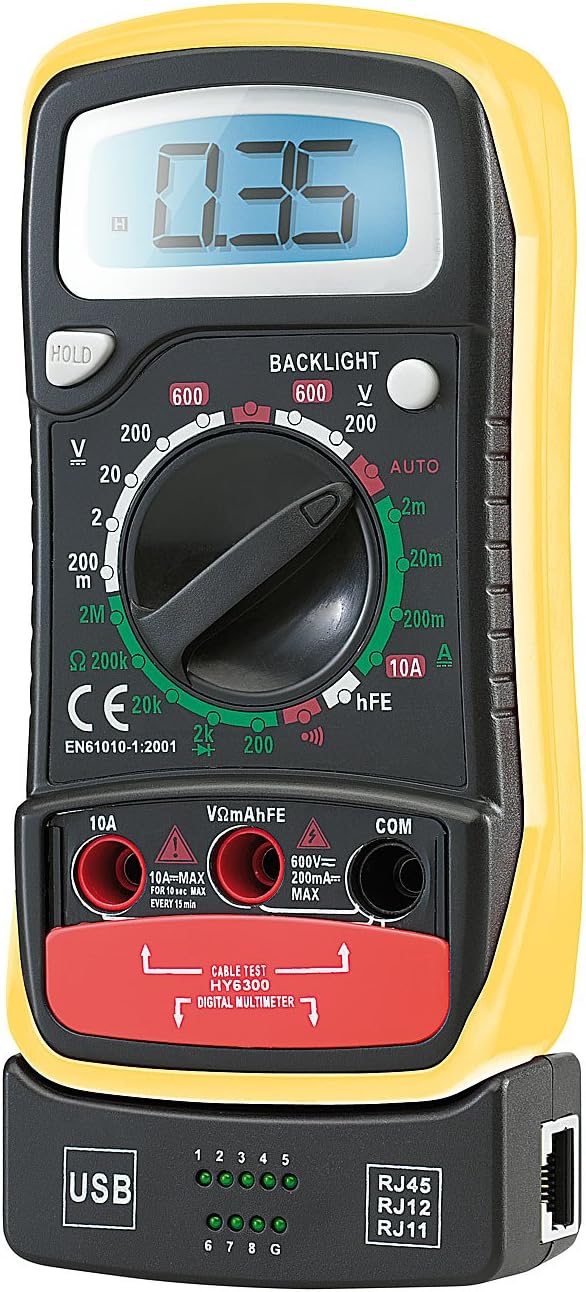 revolt VA102 Multímetro con transistor y comprobador del cable de