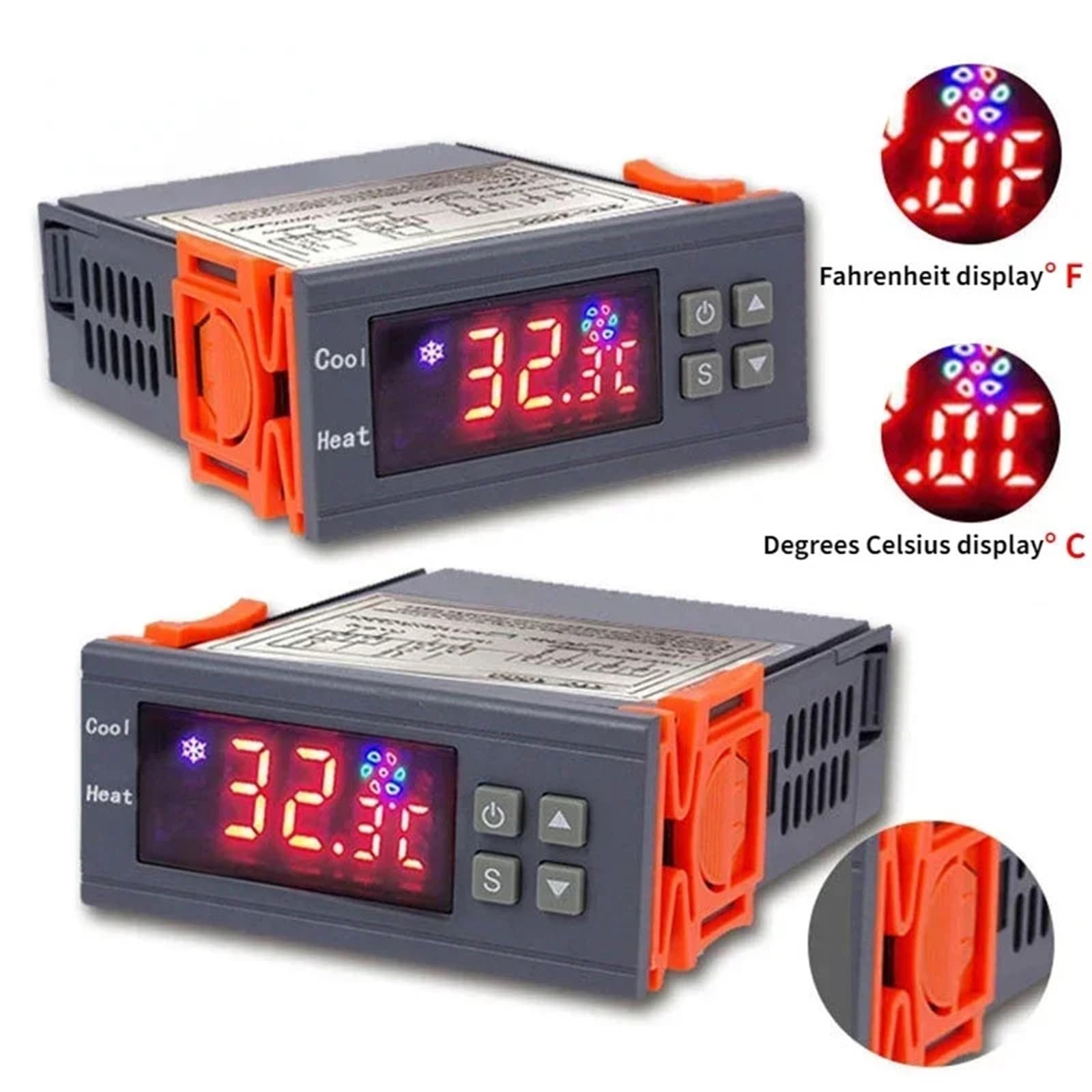 STC-3000 cyfrowy regulator temperatury, termostat, regulator temperatury, przekaźnik, ogrzewanie, chłodzenie, inkubator (110 V-220 V)