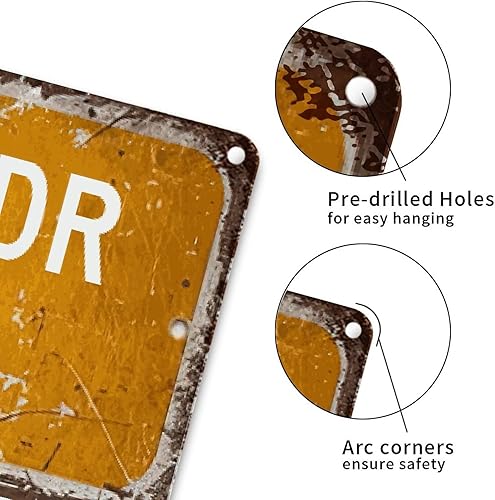 Miniatura 3 de Letrero de metal vintage de Bulldog francés, regalo para bulldog francés, amante de las mascotas, letrero de calle de metal para porche, placa de