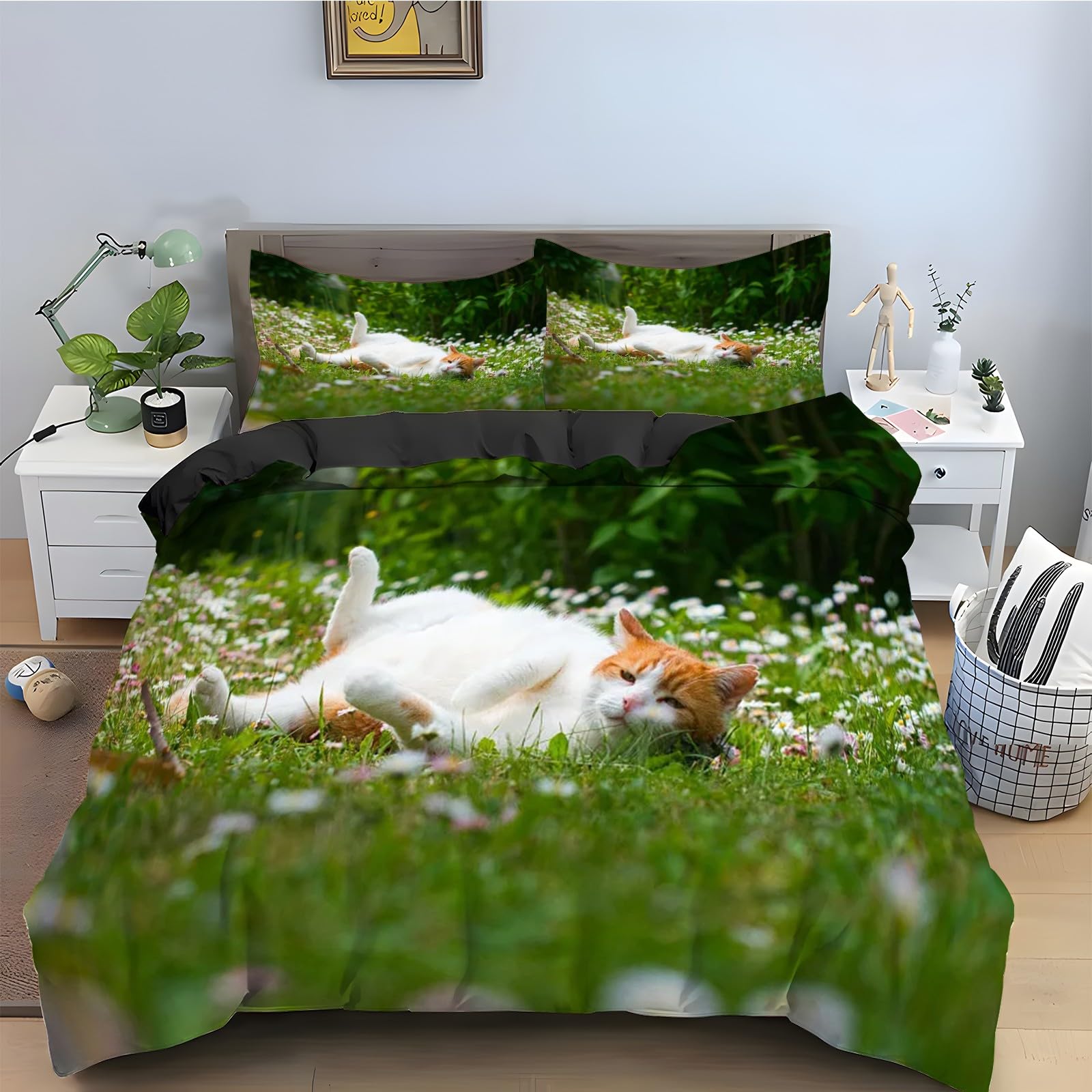 Parure de lit chat de camion turc 220x240 avec housse de couette 3 pièces
