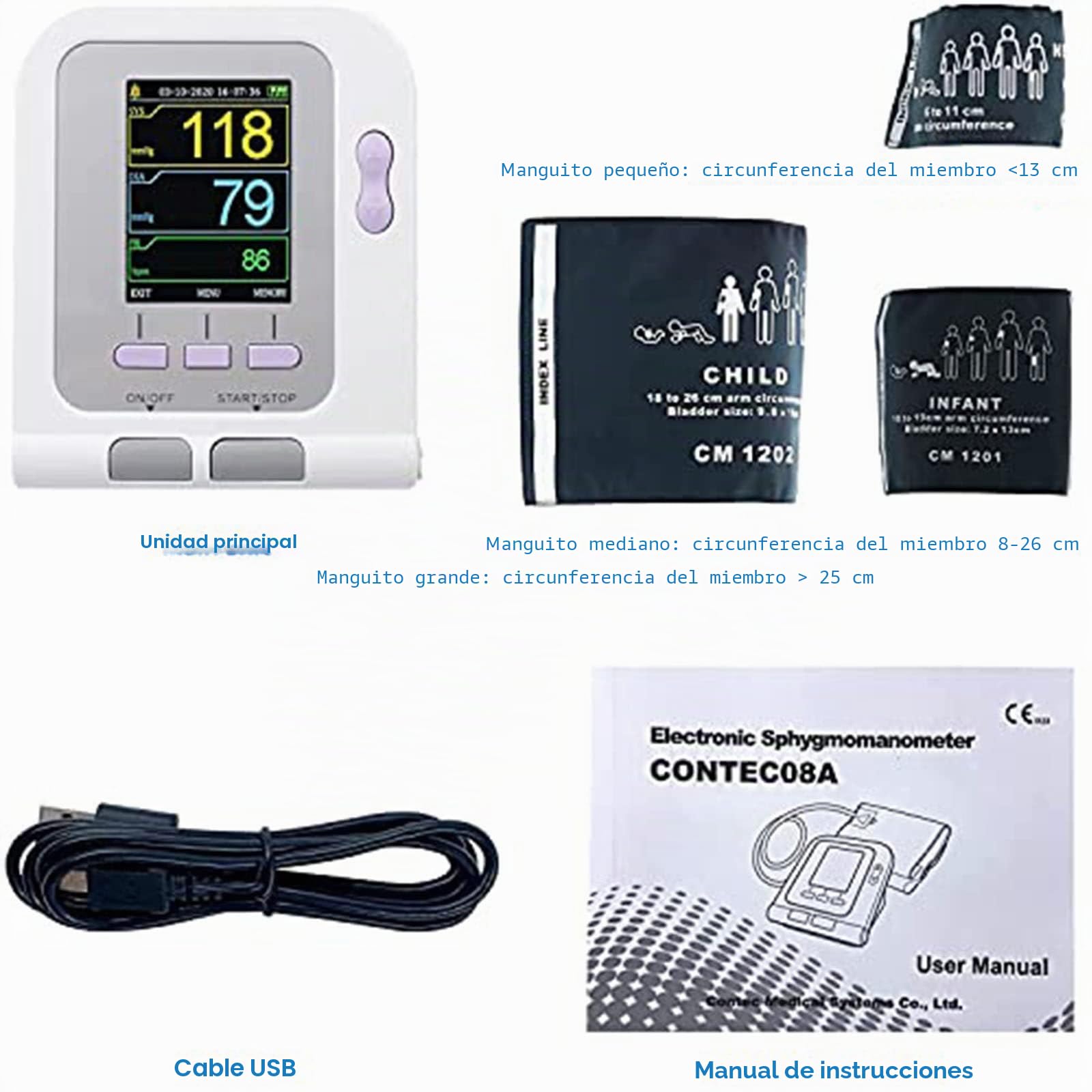 Digital Veterinario Medidor Tension Arterial,Esfigmomanómetro Tunel,Tensiómetros De Brazo,Para Gatos,Perros,Animalesmonitor De Presión Arterial