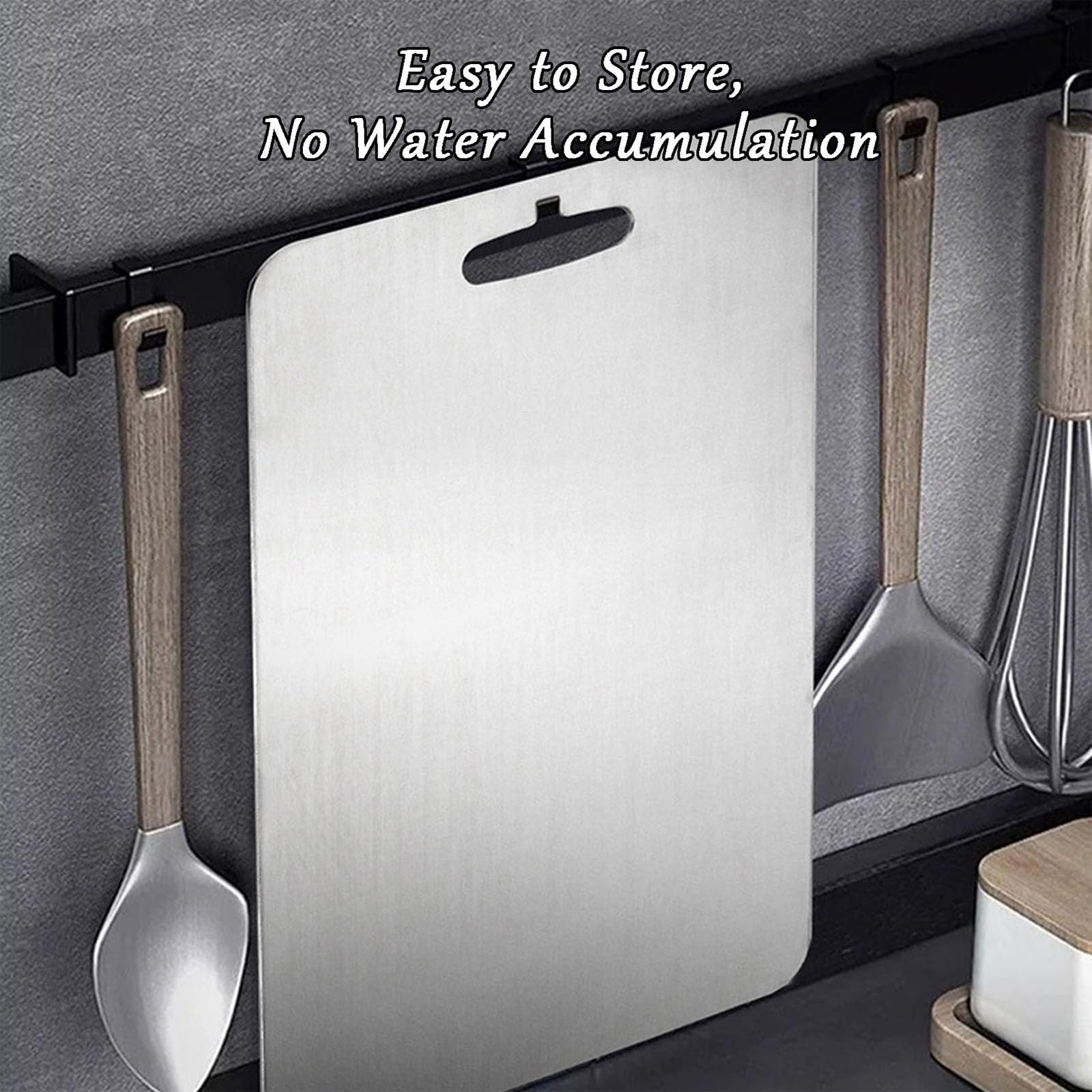Tabla de cortar gruesa de doble cara de grado alimenticio para carne, frutas y verduras, cocina duradera, esencial para chefs y cocineros caseros