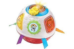 VTech Tunnel of Fun Light and Move Learning Ball, Red - Learning...