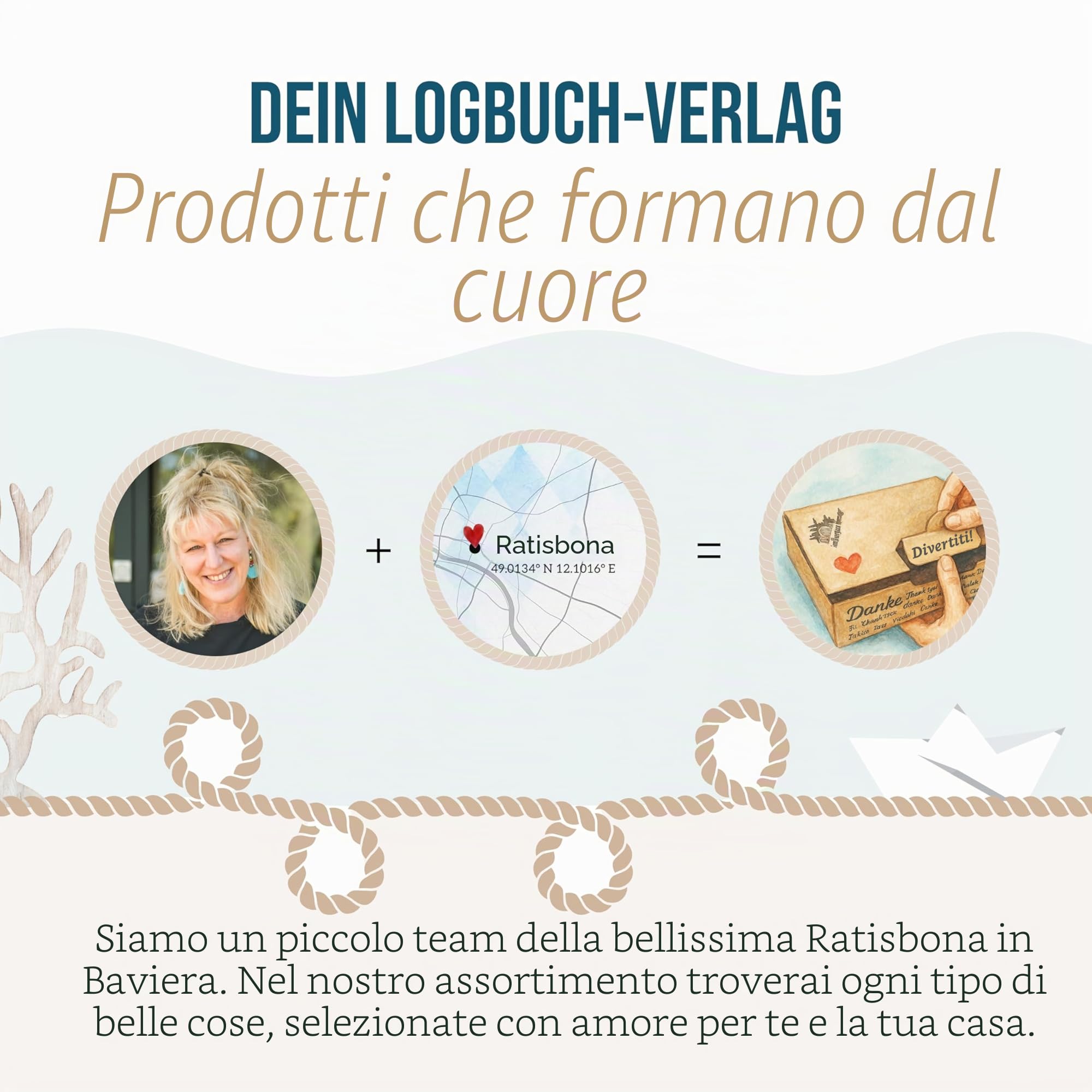Logbuch-Verlag Moderna statuetta decorativa per presepe, Maria, Giuseppe, Gesù, 24 cm