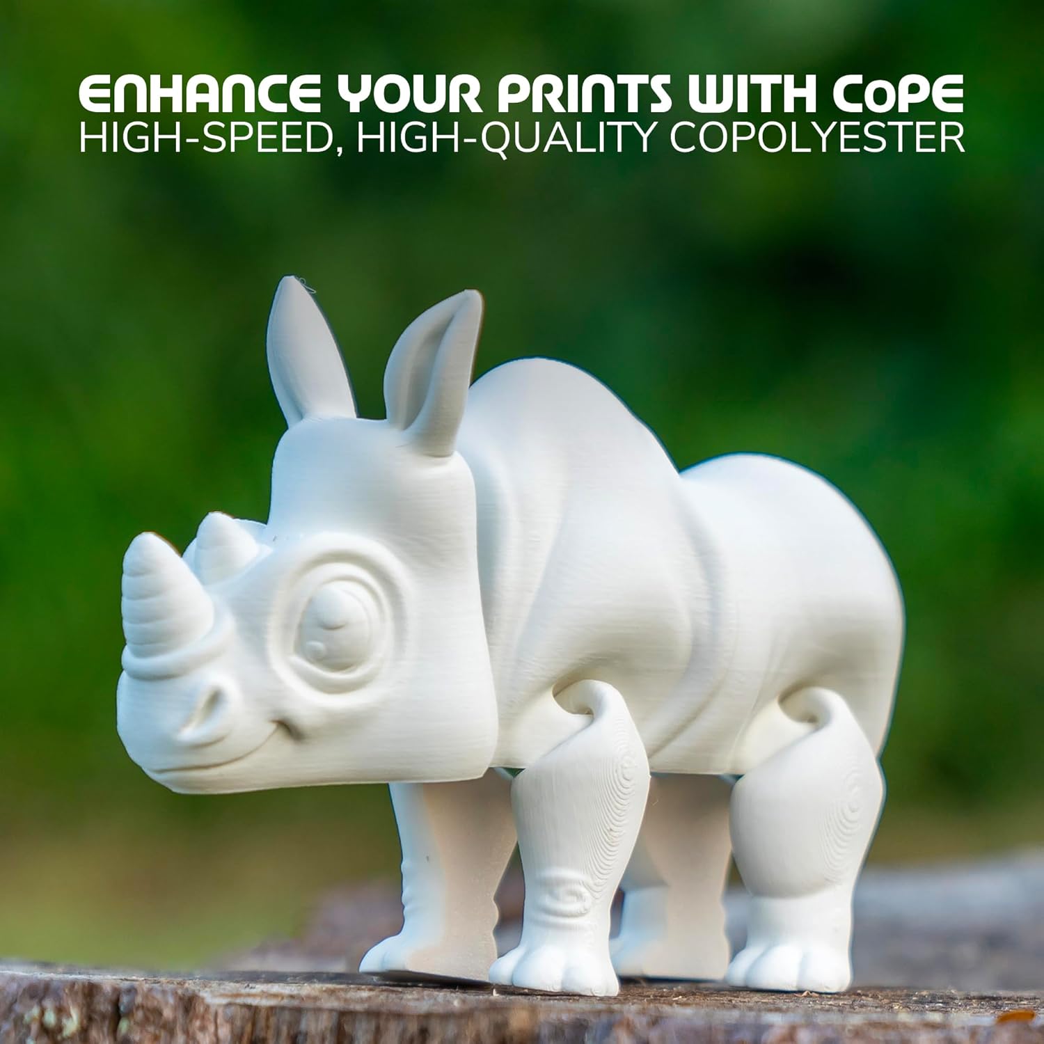 Polymaker Panchroma CoPE 3D Printer Filament, White, 1.75mm, 1kg, Prints Better Than PLA, Enables High Speed Printing, Compatible with Most 3D Printers - Image 2