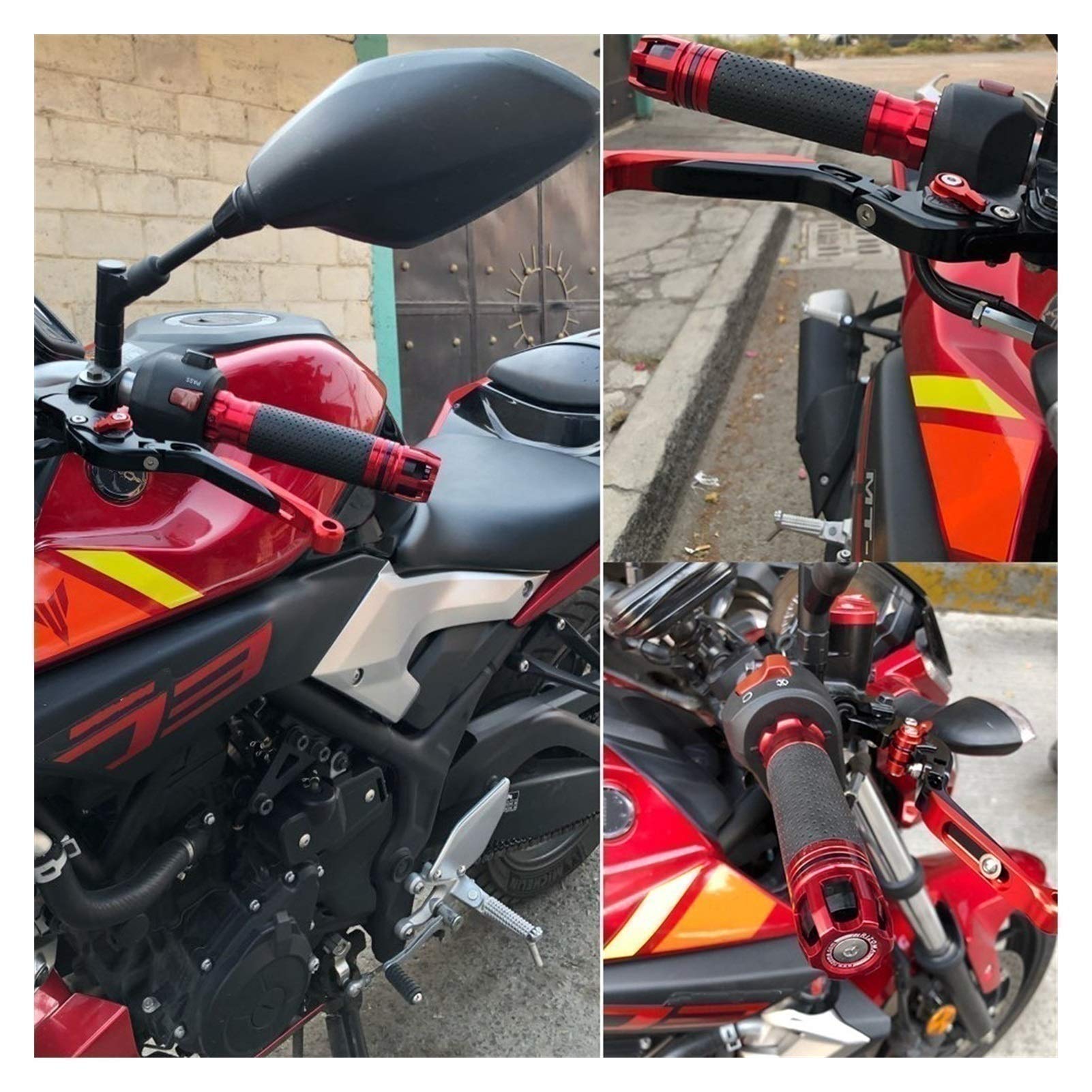 Leva Della Frizione Del Freno Per Hon & da CB1000R CB 1000R 2008-2017 2009 2010 2011 2012 2013 2014 2015 2016 CNC Motorcycle Handle Leve Freno Frizione Leva (Colore : E)
