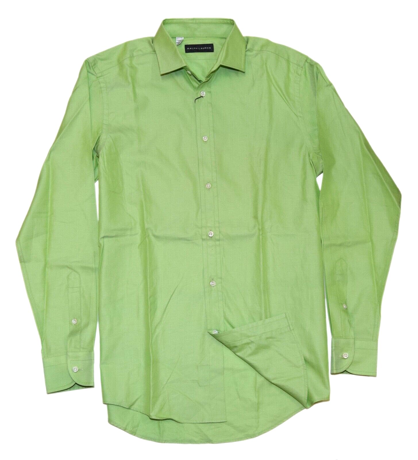 Polo Black Label Mens Cotton Dress Resort Shirt Lime Green Italy 15 $395