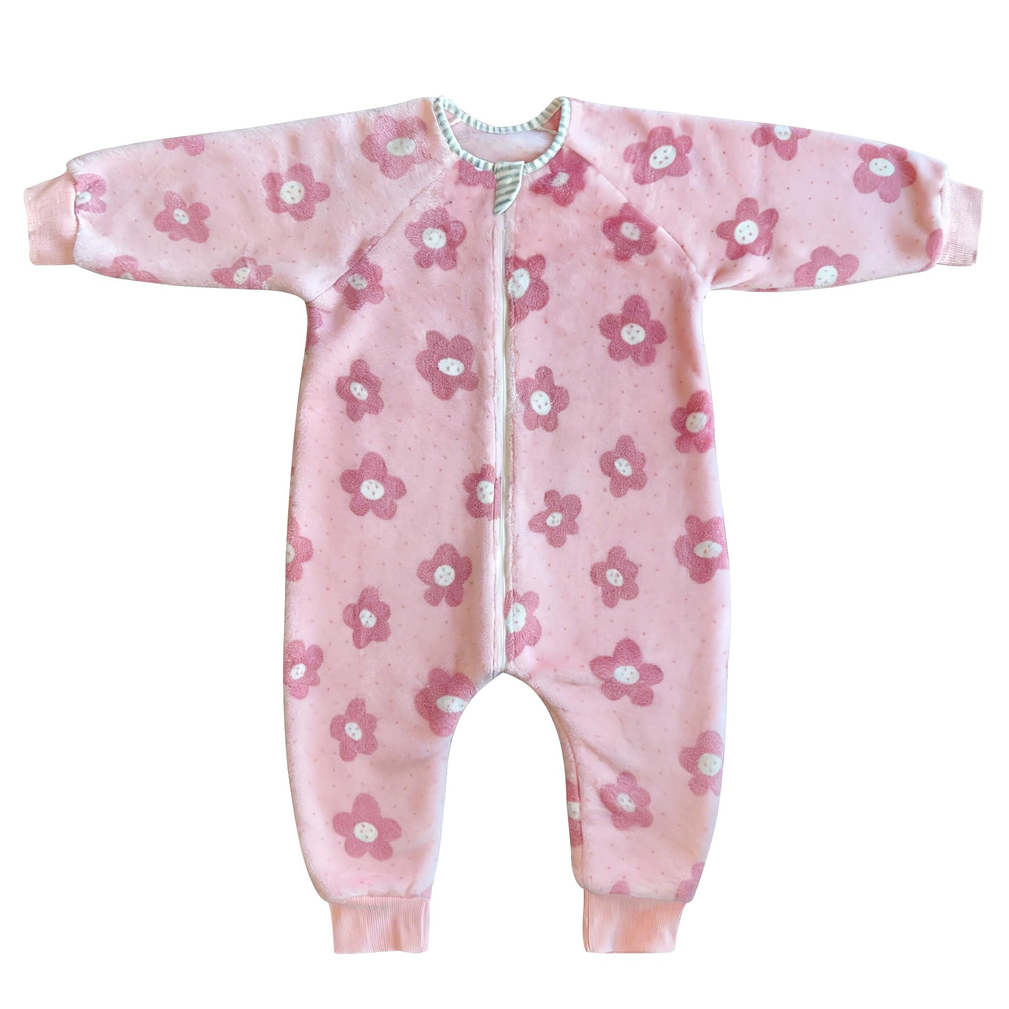 ZIGJOY 1.5 Tog Baby Sleeping Bag with Feet, Fleece Sleep Bag 1-2 Years
