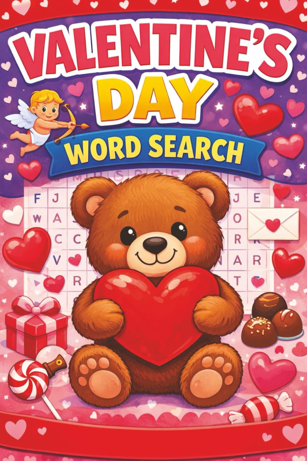 Valentine's Day Word Search: Fun Word Puzzles to Celebrate Love and Friendship. A Valentine’s Day Word Search Gift for Kids, Classrooms, and Families