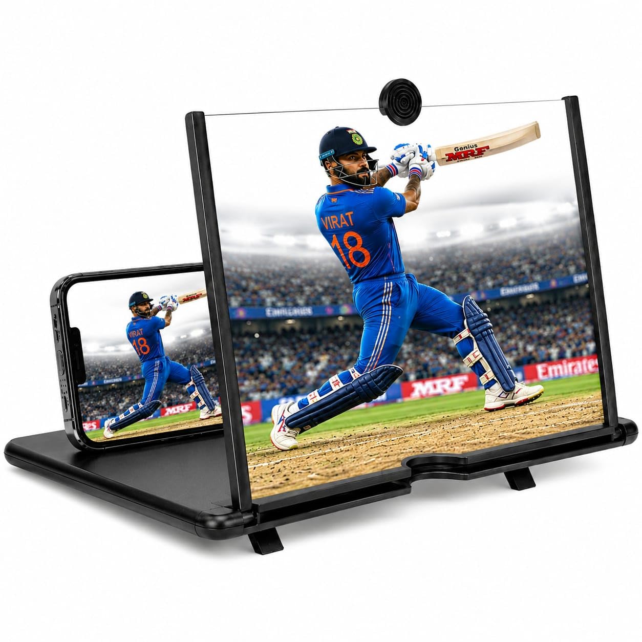 HEXON 14 Inch 3D HD Mobile Phone Screen Magnifier with Foldable Stand,Portable Screen Amplifier,Video Enlarger for Smartphones,Eye Protection Screen Expander for Movies, Gaming & Reading-picture-23