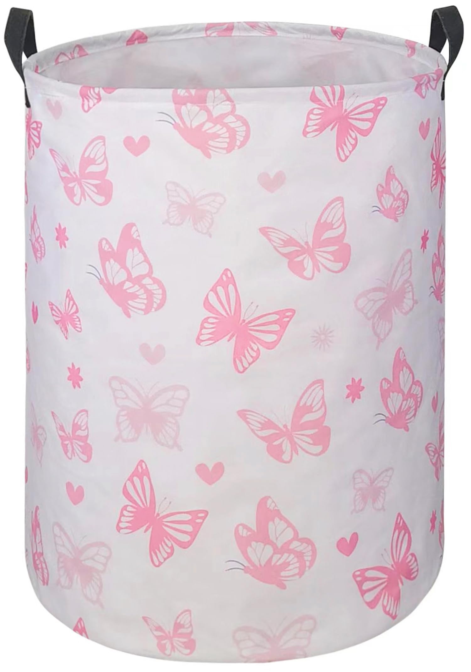 DUYIY Round Laundry Hamper Storage Basket Laundry Organizer Hamper Storage Bins Clothes Box Nursery Hamper Gift Basket with Handles — image 1