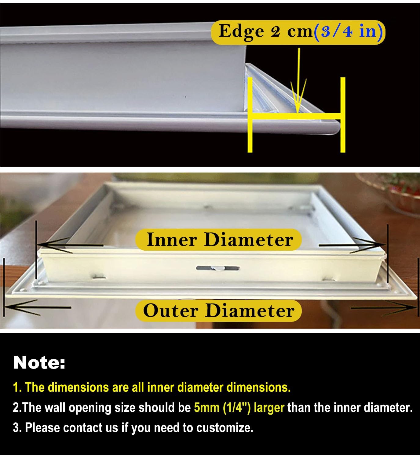 Pannello di accesso in metallo 35 x 55 cm per parete/soffitto, ideale per bagno, HVAC, sistemi di allarme e elettrolitici, facile manutenzione, porta di accesso per cartongesso