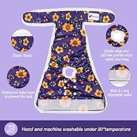 Vista 7 de Pet Soft Pañales lavables para mujer (paquete de 3) – Pañales para perras, cómodos pañales reutilizables para perritas para perras en periodo