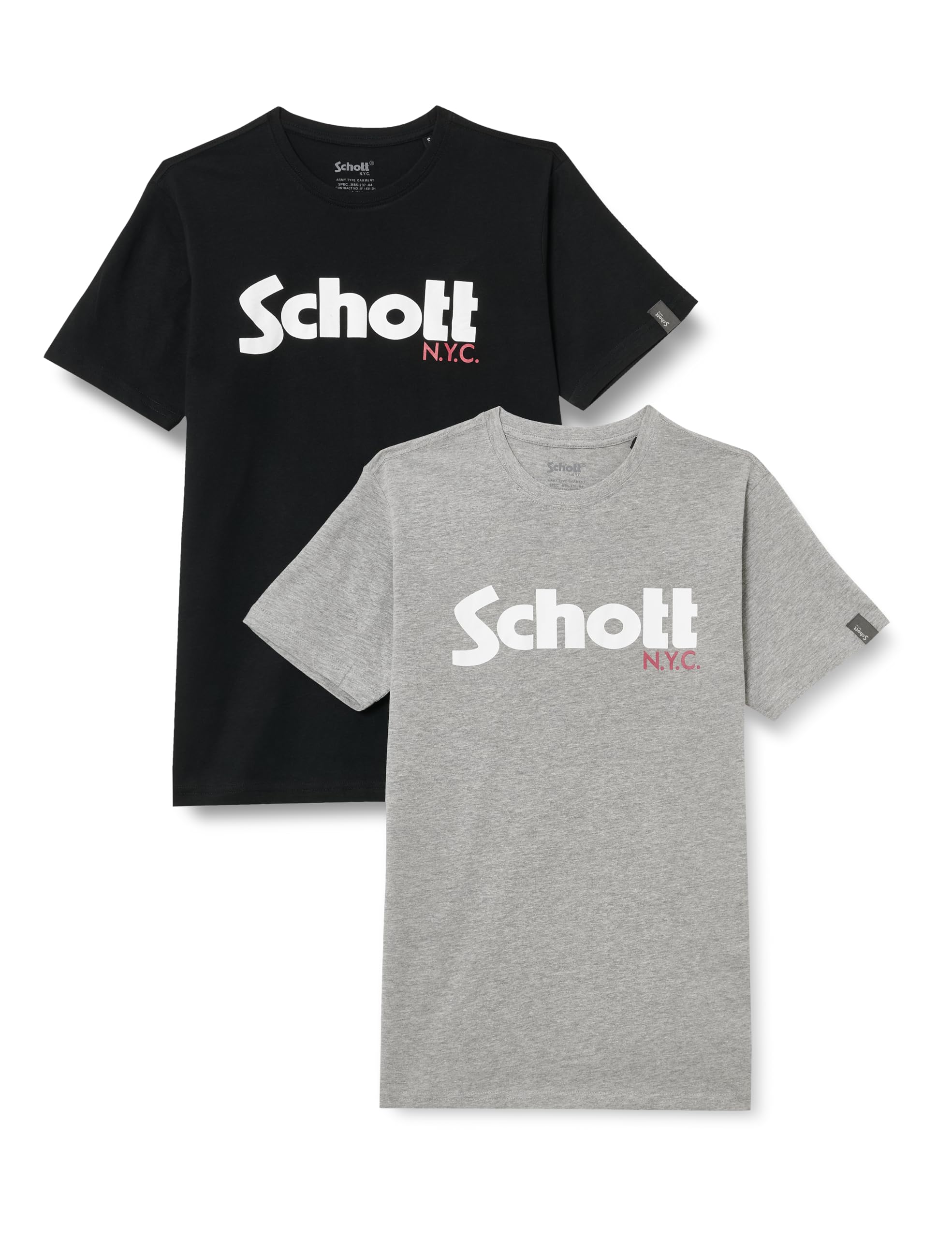 Schott NYC Men's Tspklogo T-Shirt, Black, 3XL