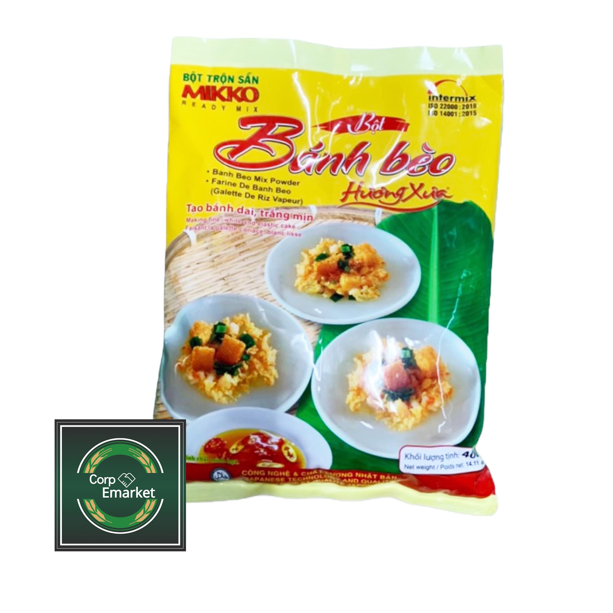 Bot Banh Beo Mikko Huong Xua - Made In Viet Nam Hương Xưa Bột Bánh Bèo 1 pack 400g