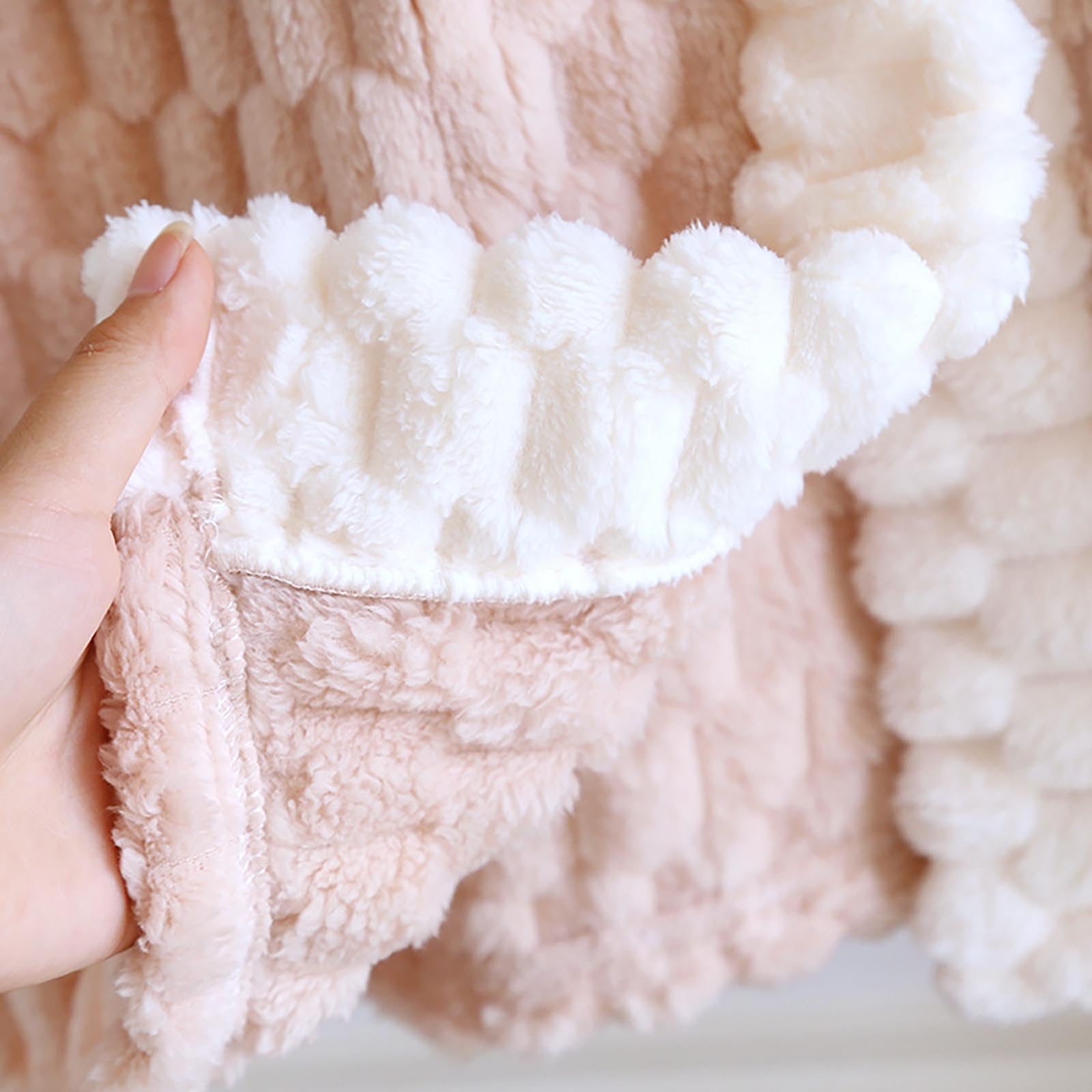 Generisch Camisón de franela de manga larga para mujer, ropa de dormir de invierno, ropa de dormir acogedora de franela para mujer