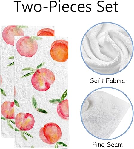 Vista 39 de Juego de 2 toallas de mano de baño, toallas de mano de girasol, toalla de cara floral amarilla, toallas decorativas suaves y absorbentes para baño