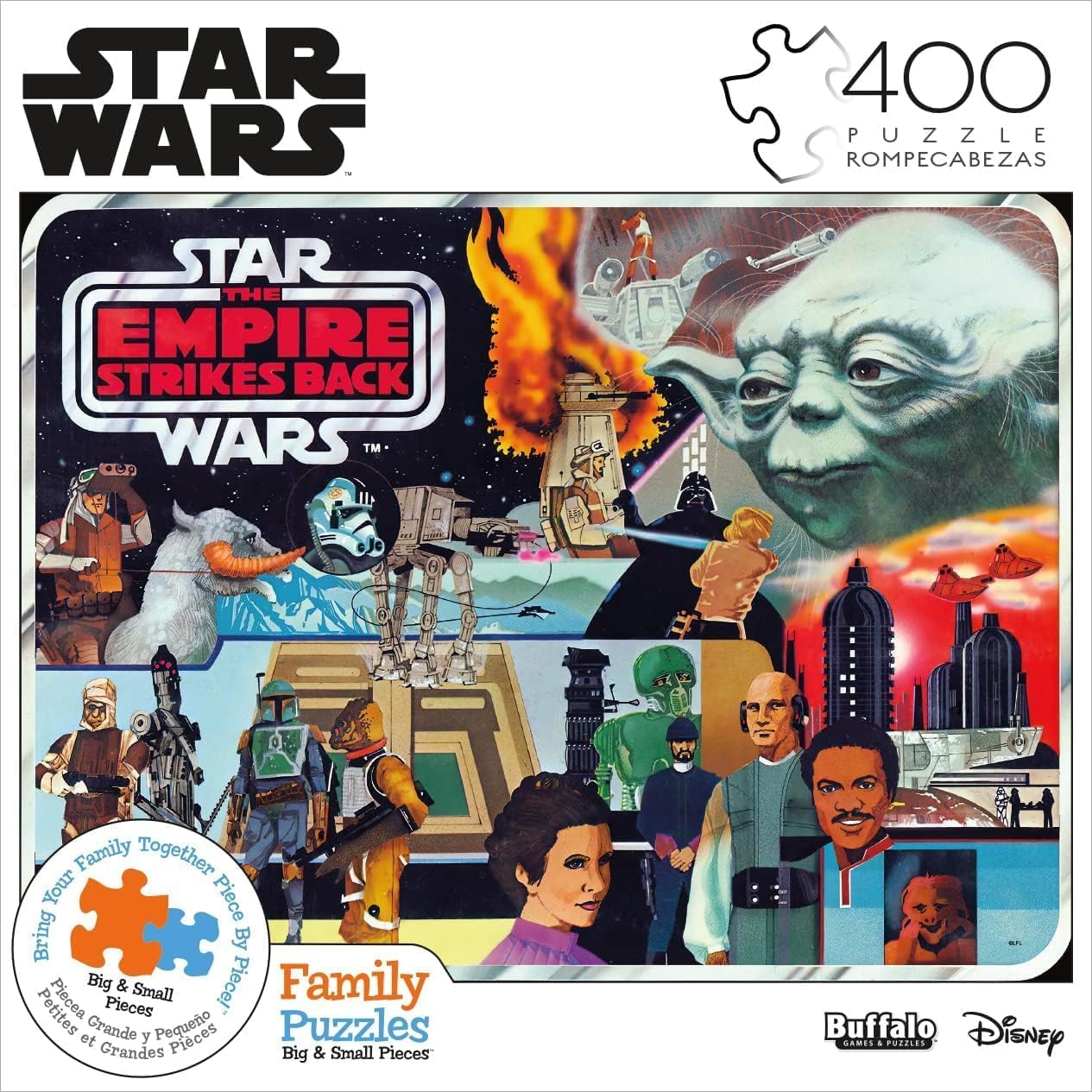 Buffalo Games - Star Wars - Star Wars Collectors Case Art - 400 Piece Jigsaw Puzzle for Families - Challenging Puzzle Perfect for Game Nights - Finished Puzzle Size is 21.25 x 15.00