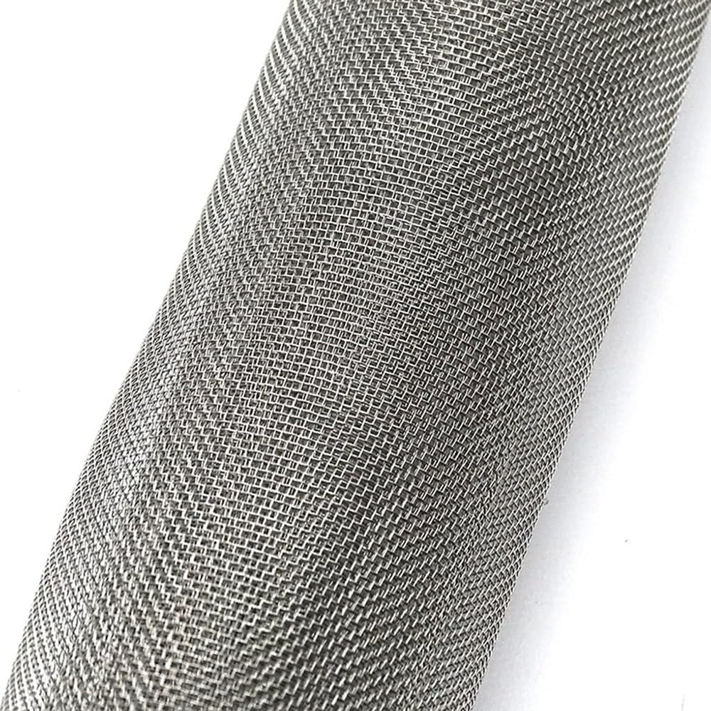 Malla de alambre tejido de acero inoxidable 304, malla de filtro metálica duradera for protección contra roedores e insectos, personalizable.(300 mesh 50cm X 200cm)