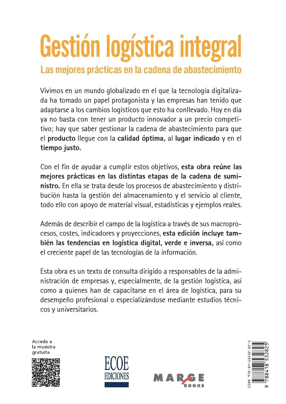 Gestión logística integral. Las mejores prácticas en la cadena de abastecimiento: 0
