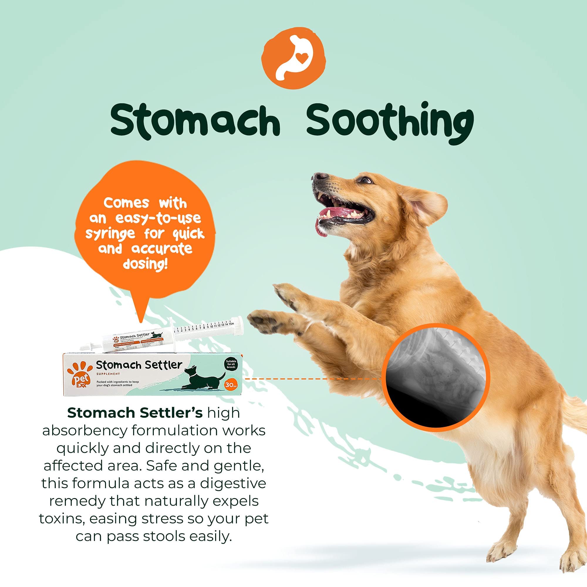 PetExx Stomach Settler, Fastacting Probiotic paste Diarrhoea & Upset Stomach Relief for cats