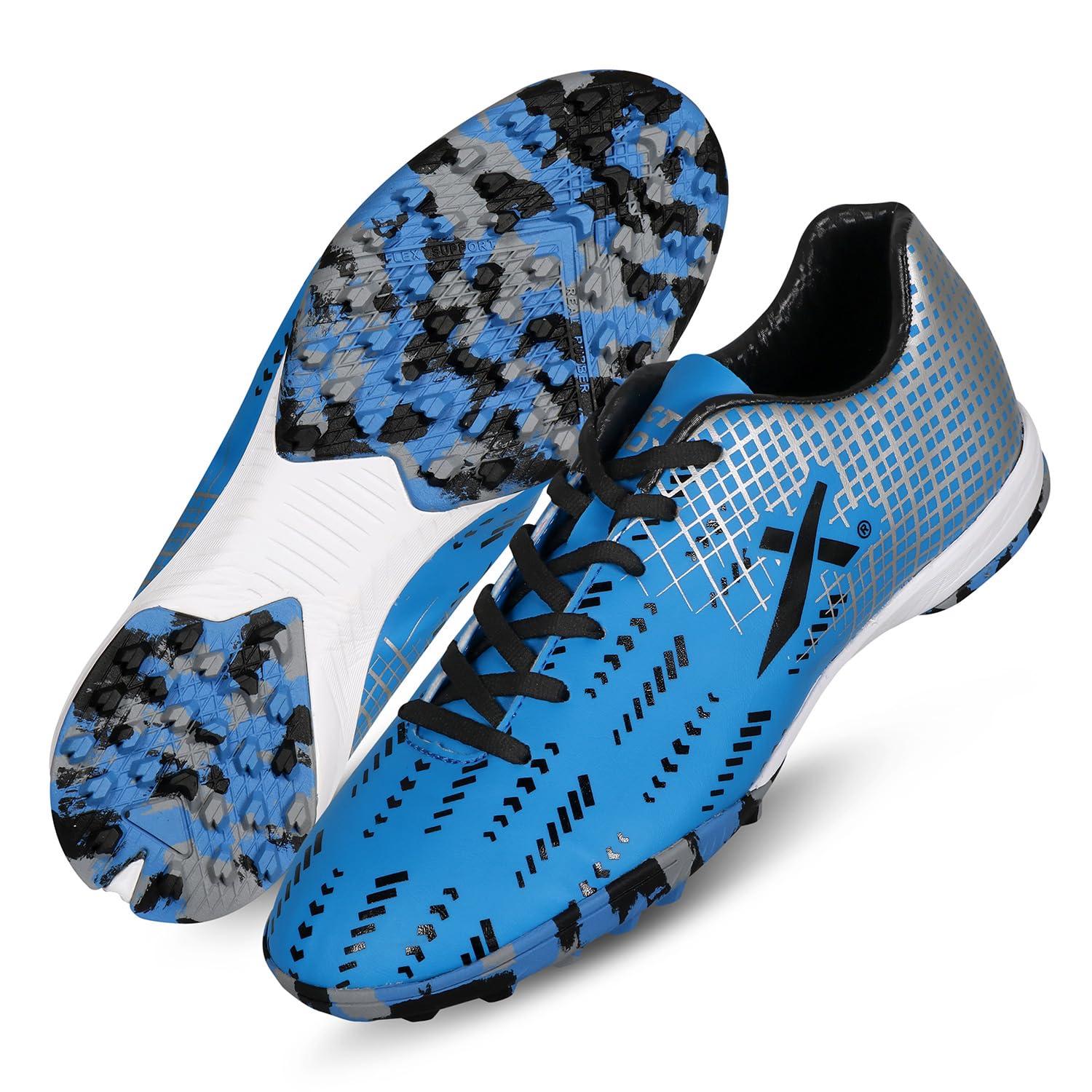 Vector X Royale + Turf Shoe for Men with Synthetic Leather Lightweight Insole Provides More Comfort, Cushioning and Grip EVA Phylon/Rubber Sole
