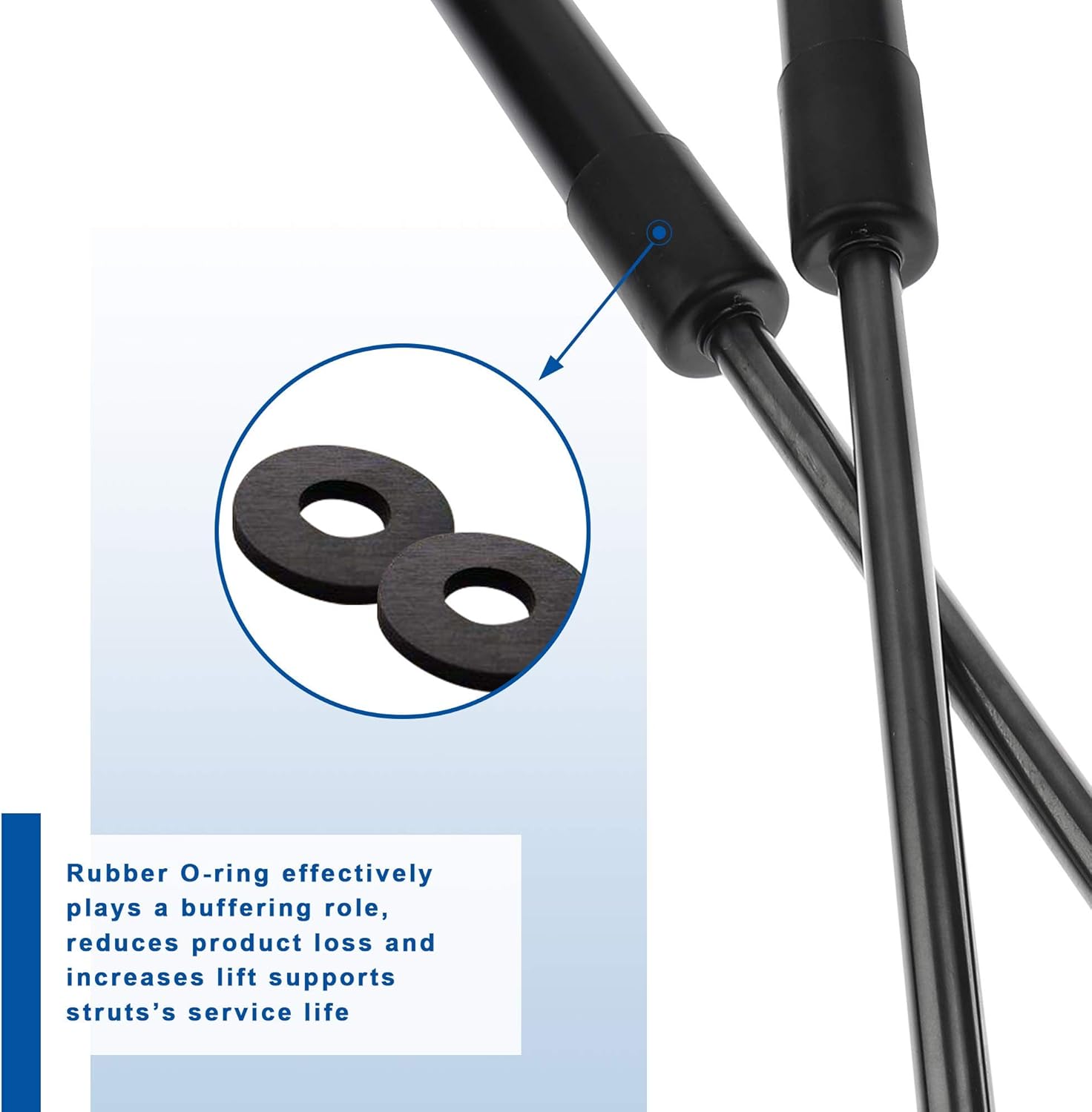 2Pcs 6262 Rear Hatch Taligate Lift Supports Struts Gas Springs Shocks for 2000-2004 Chevrolet Suburban & Tahoe; 2002-2006 Cadillac Escalade; 2000-2004 GMC Yukon Liftgate Lift Supports SG230064